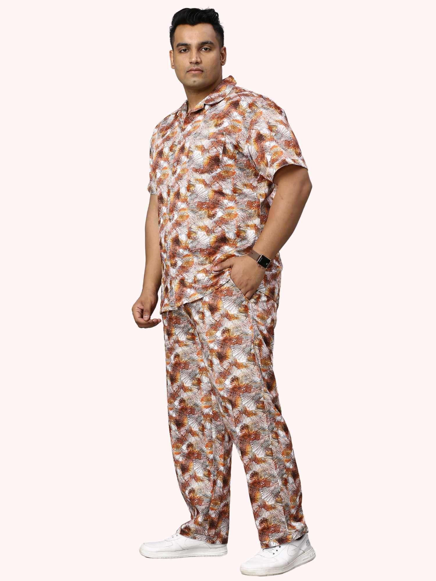 Sandstone Digital Printed Full Co-Ords Men's Plus Size - Guniaa Fashions