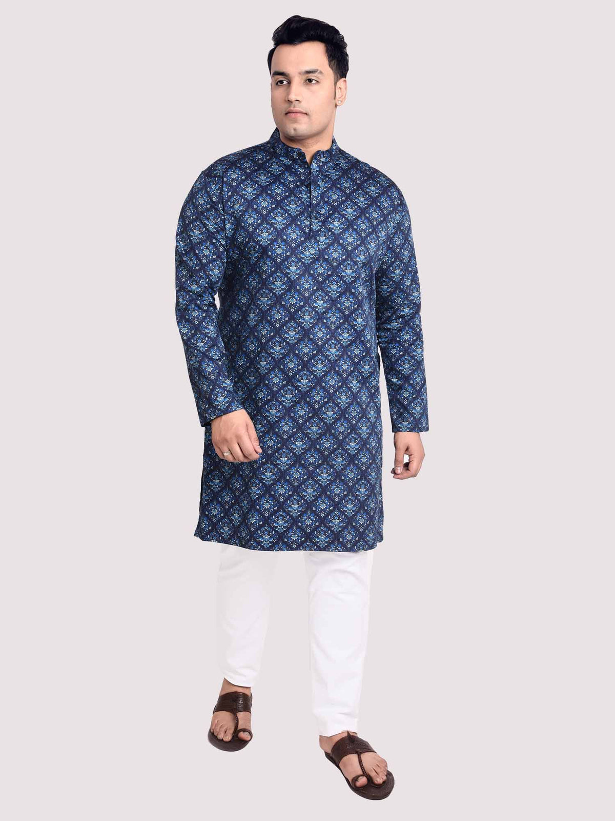Sapphire Jaal Digital Printed Kurta Men's Plus Size - Guniaa Fashions
