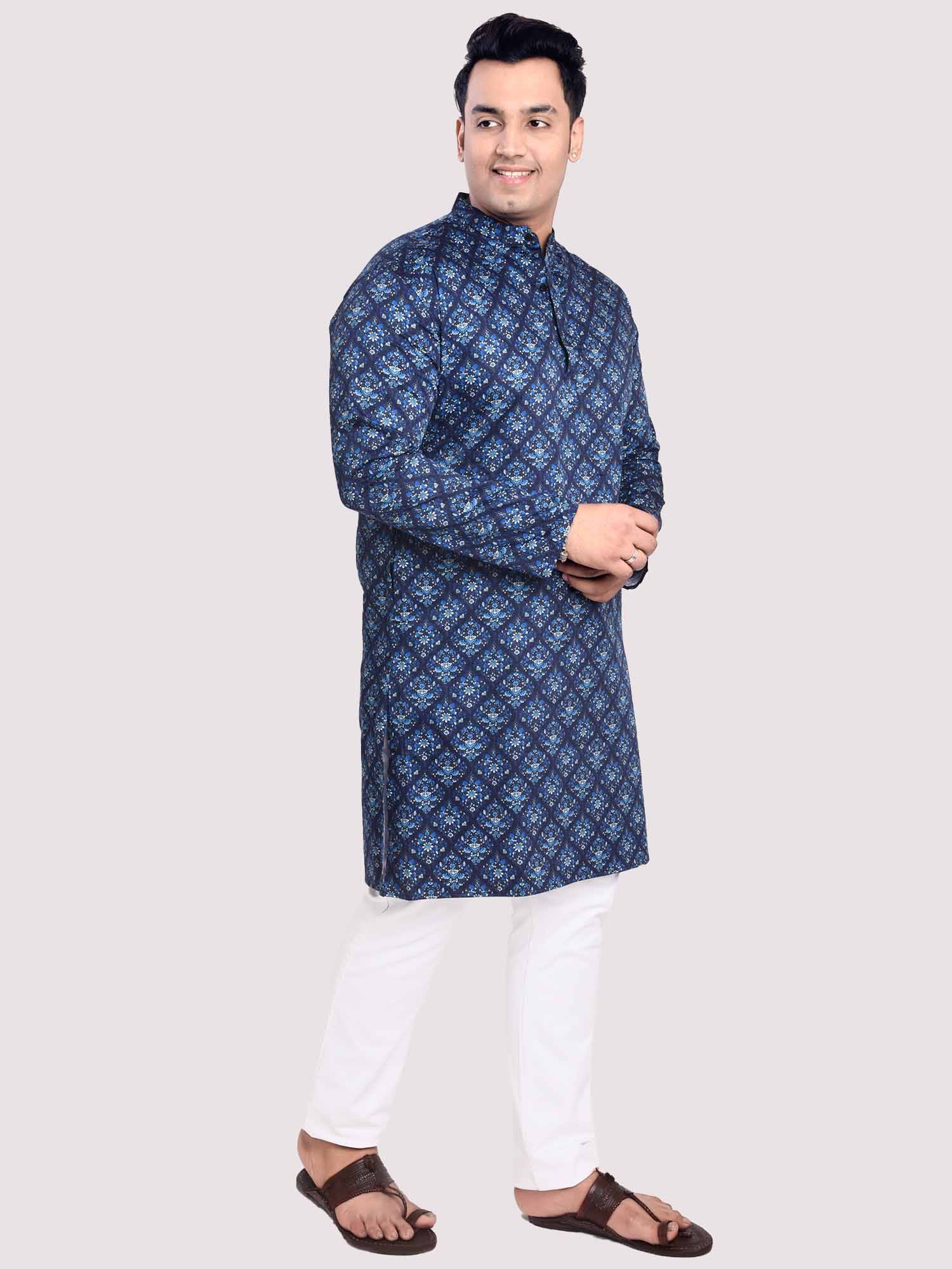 Sapphire Jaal Digital Printed Kurta Men's Plus Size - Guniaa Fashions