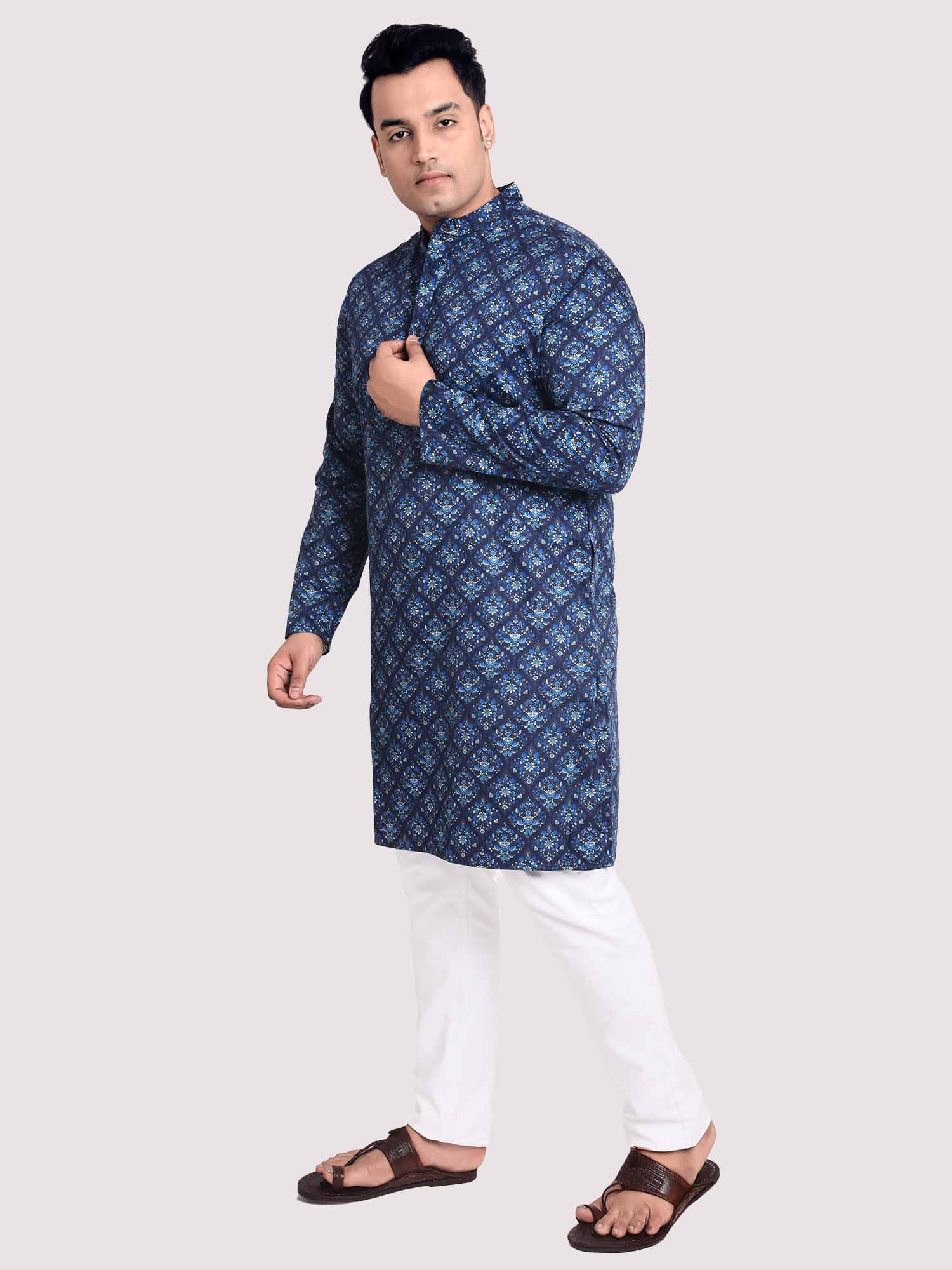 Sapphire Jaal Digital Printed Kurta Men's Plus Size - Guniaa Fashions