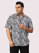 Shade Digital Printed Half Sleeve Men's Plus Size Shirt - Guniaa Fashions