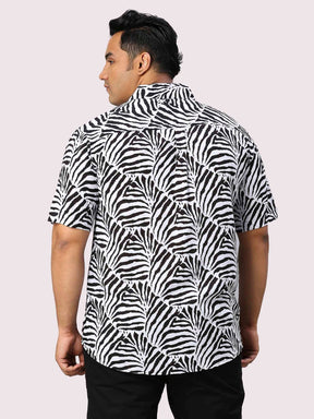 Shade Digital Printed Half Sleeve Men's Plus Size Shirt - Guniaa Fashions