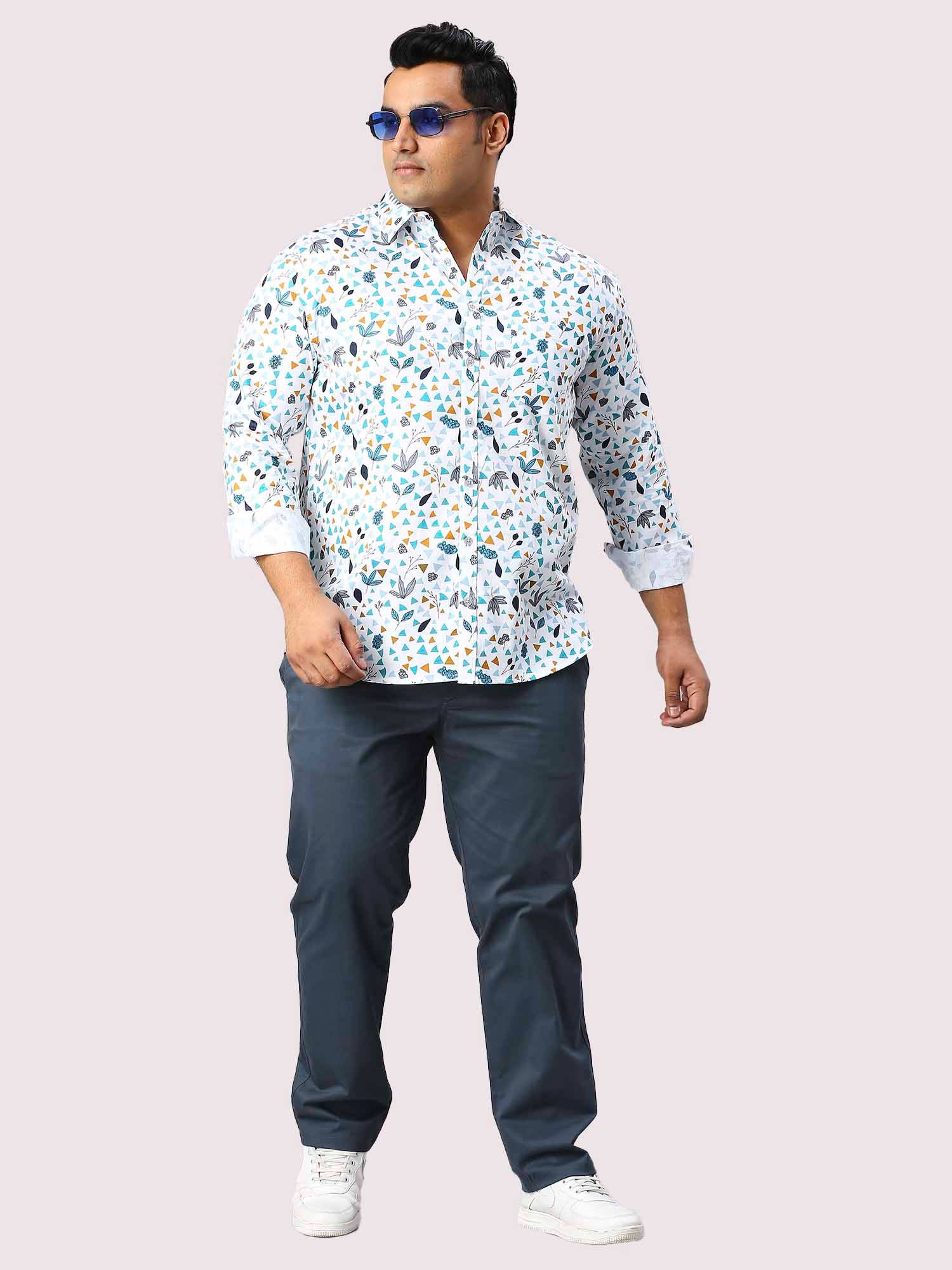 Skytale Digital Printed Full Sleeve Shirt Men's Plus Size - Guniaa Fashions