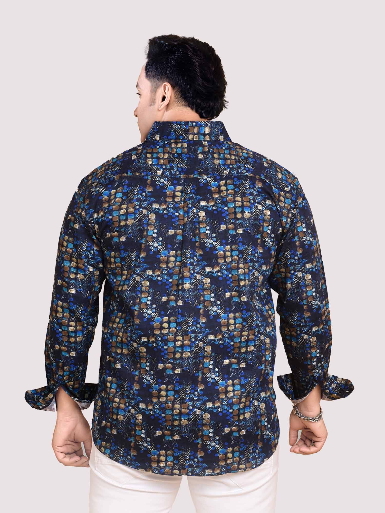 Square Dot Printed Full sleeve Men's Plus size - Guniaa Fashions