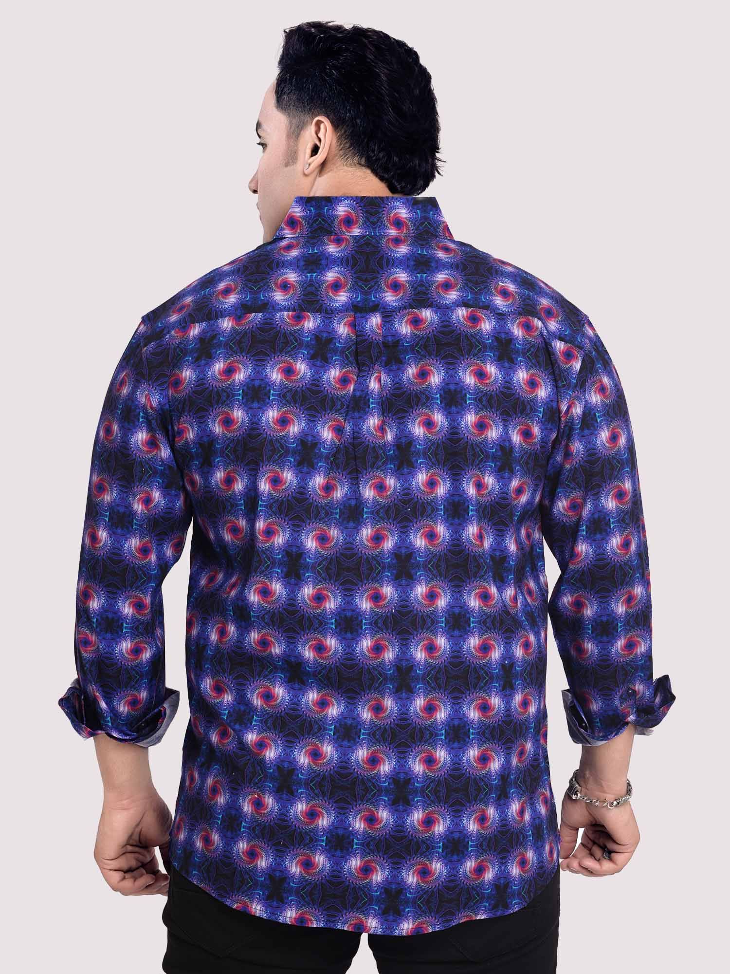 Stellar Printed Cotton Full sleeve Men's Plus size - Guniaa Fashions