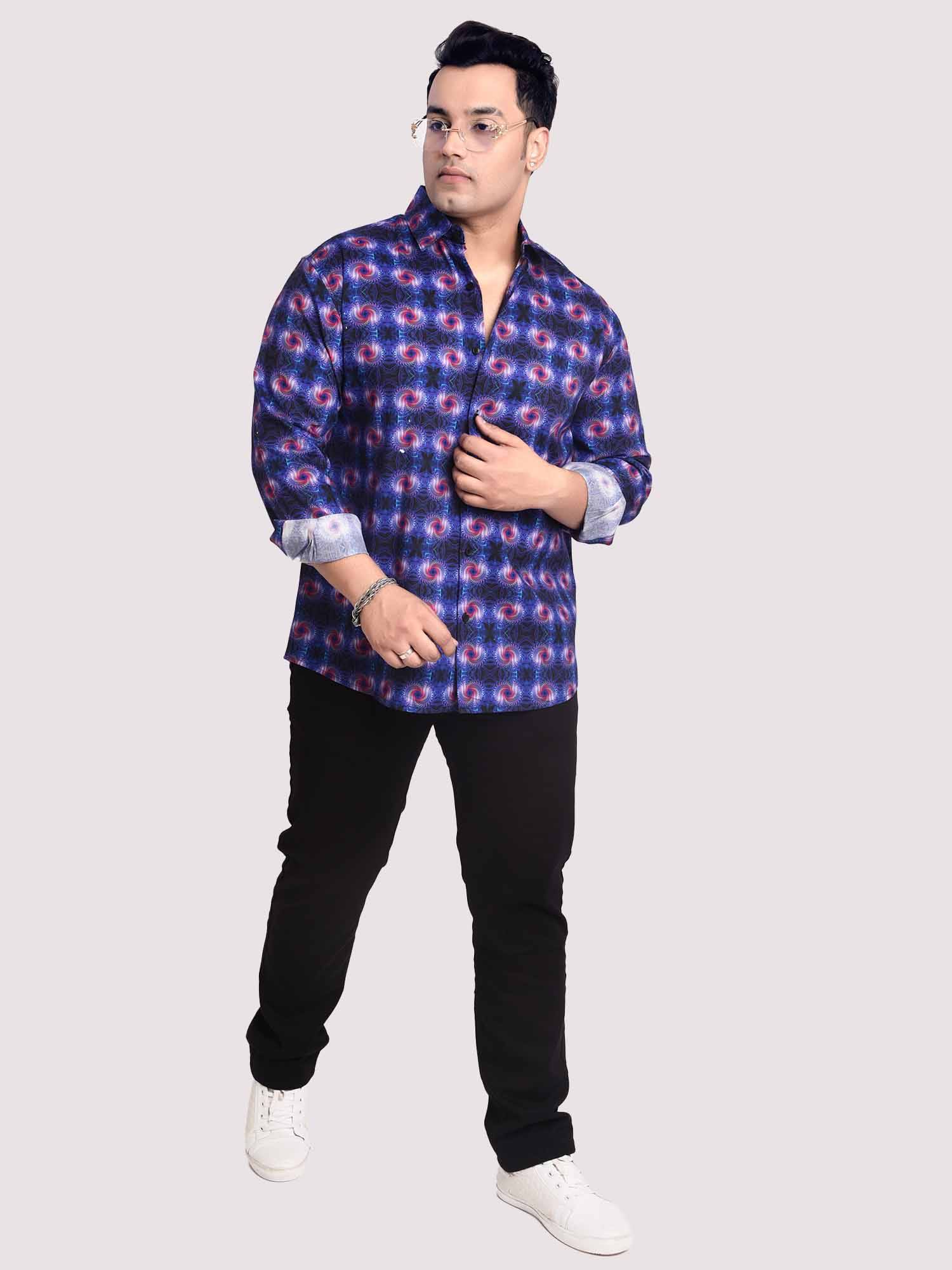 Stellar Printed Cotton Full sleeve Men's Plus size - Guniaa Fashions