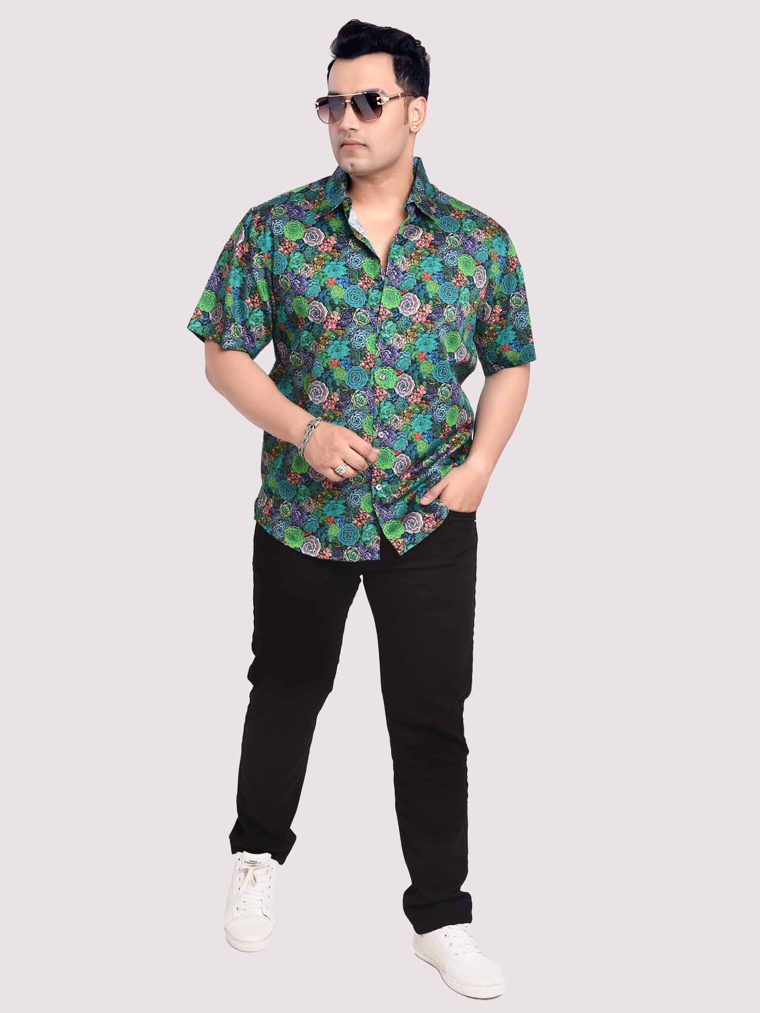 Succulent Digital Printed Shirt Men's Plus Size - Guniaa Fashions