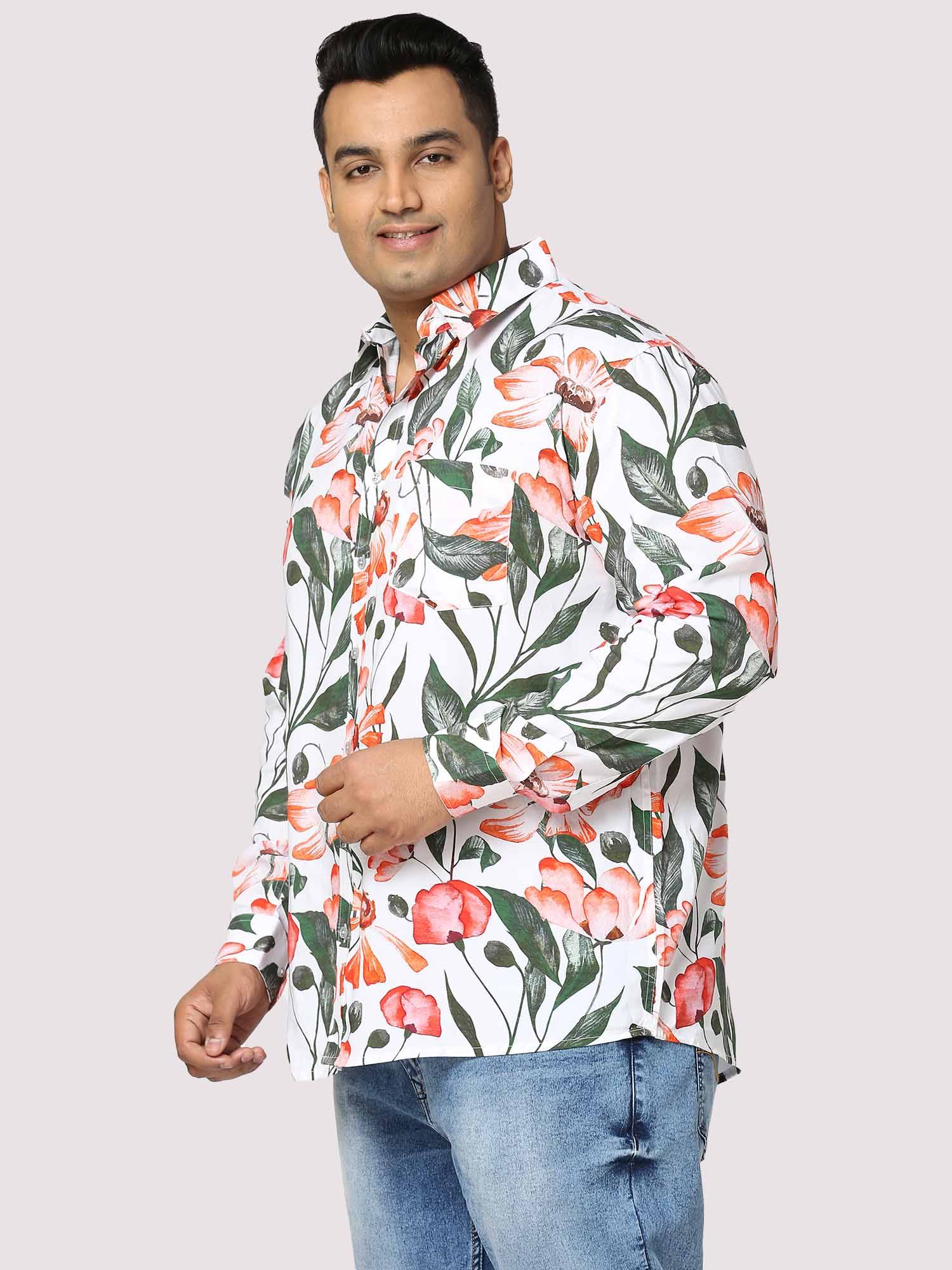 Summer Digital Printed Full Sleeve Men's Plus Size - Guniaa Fashions