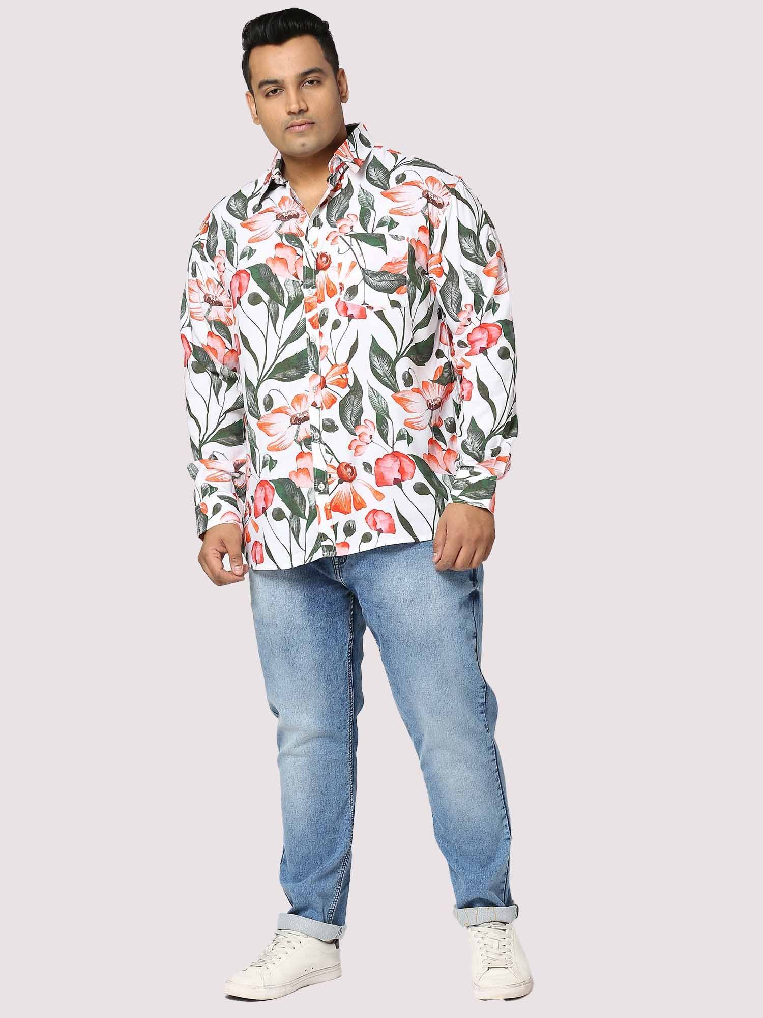 Summer Digital Printed Full Sleeve Men's Plus Size - Guniaa Fashions