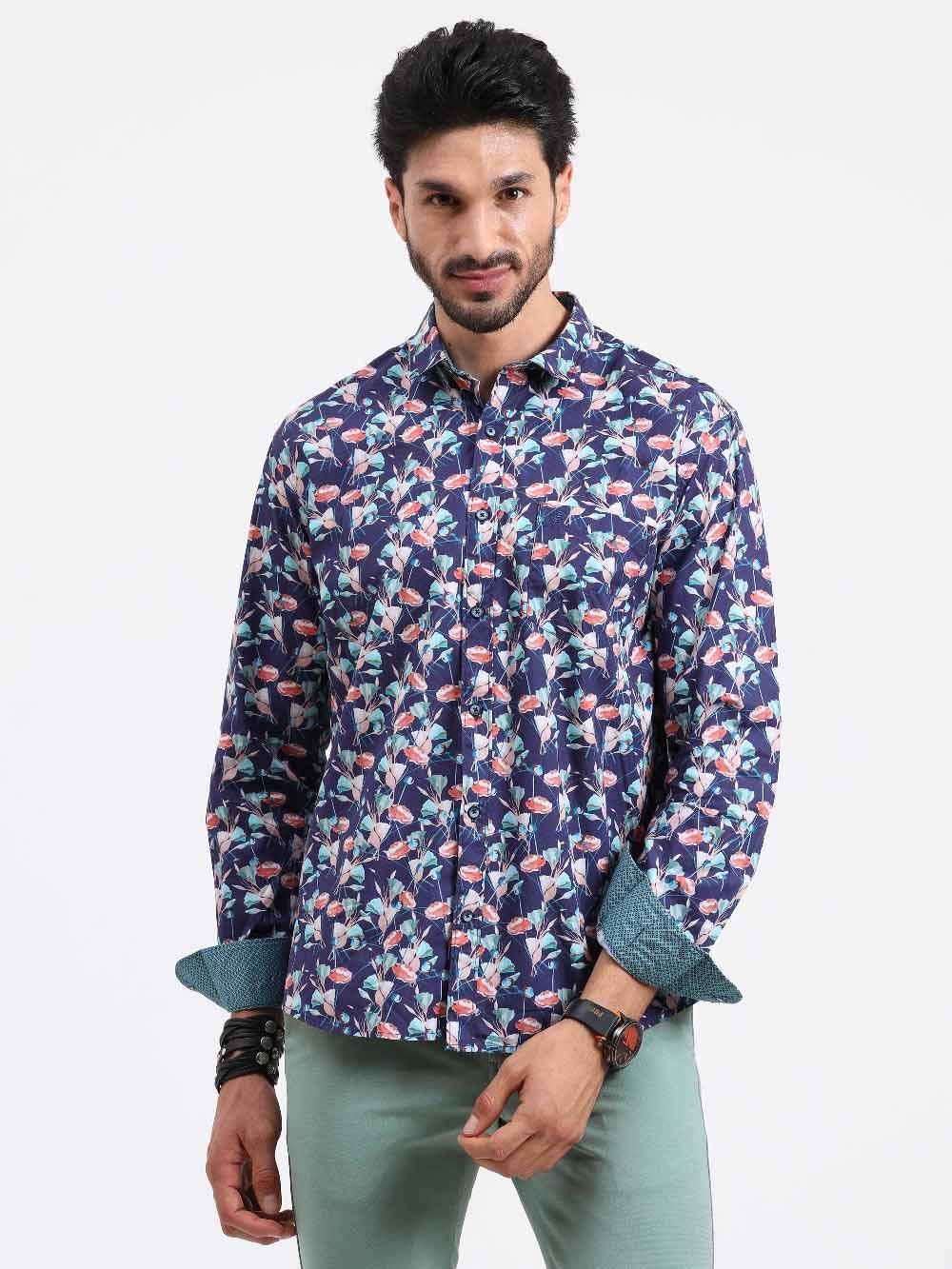 Tuliping Printed Full Sleeve Shirt - Guniaa Fashions
