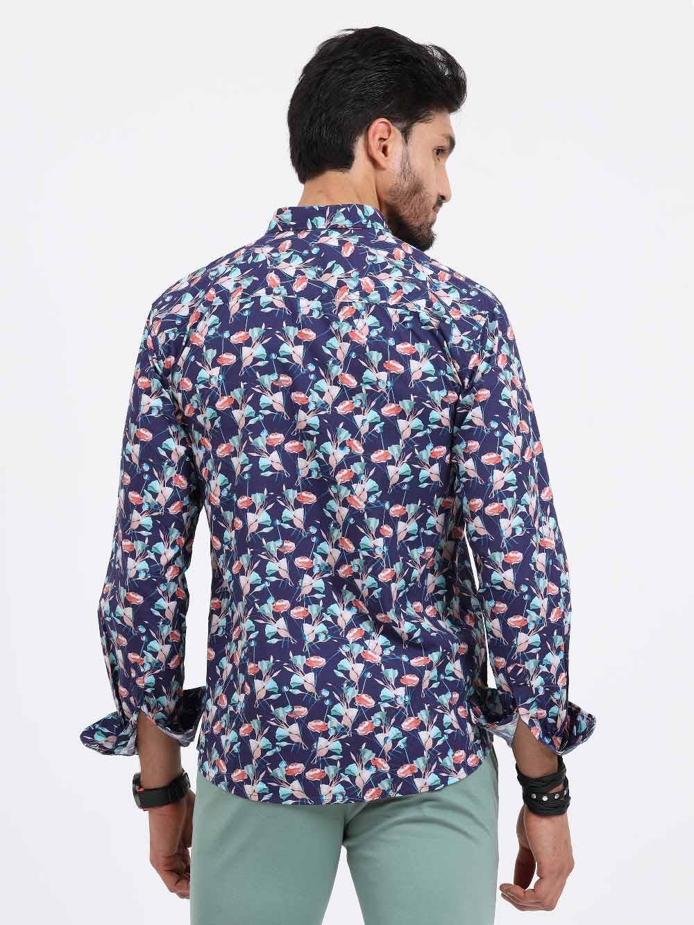 Tuliping Printed Full Sleeve Shirt - Guniaa Fashions