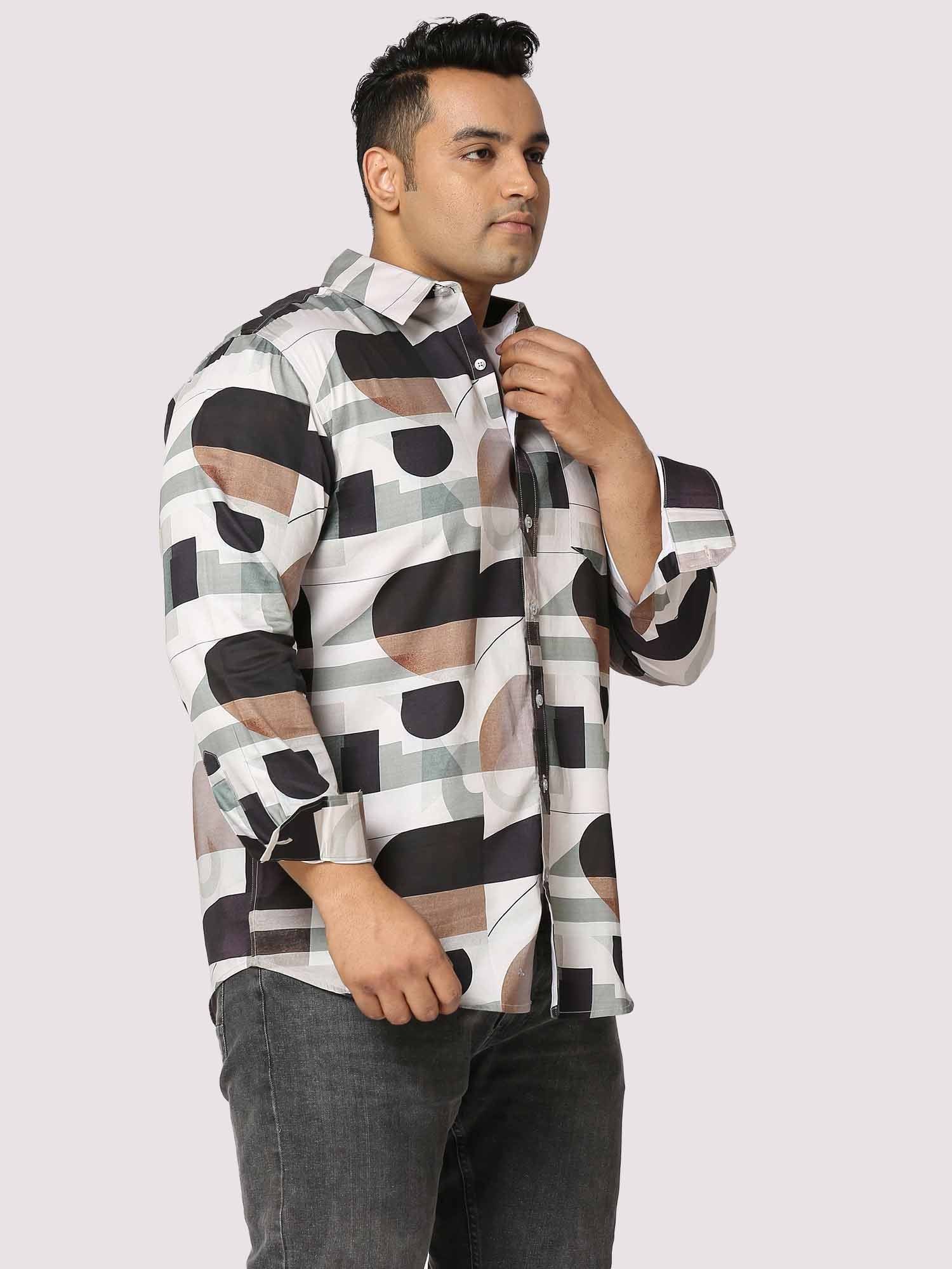 Whirl Digital Printed Full Sleeve Men's Plus Size - Guniaa Fashions