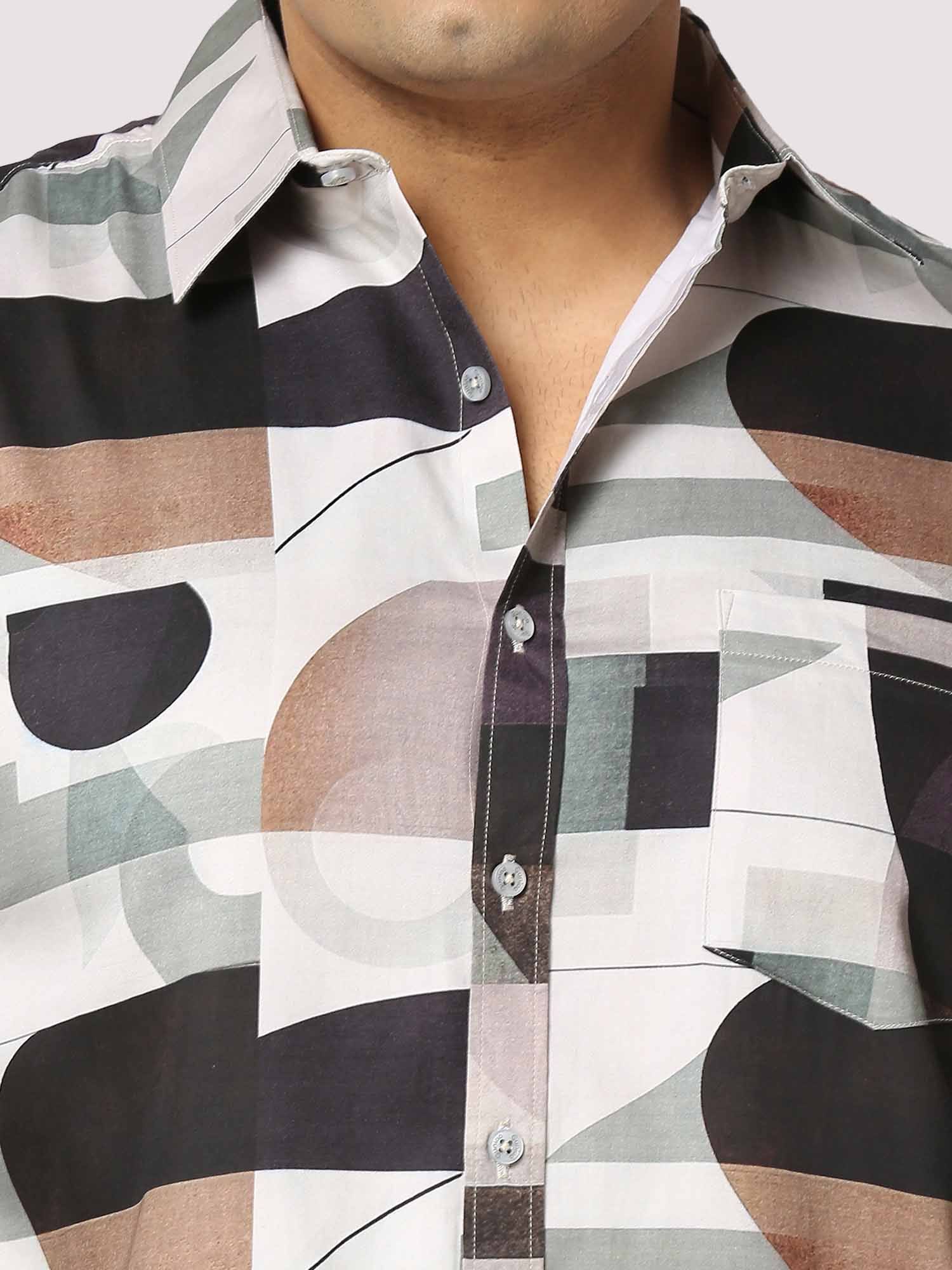 Whirl Digital Printed Full Sleeve Men's Plus Size - Guniaa Fashions