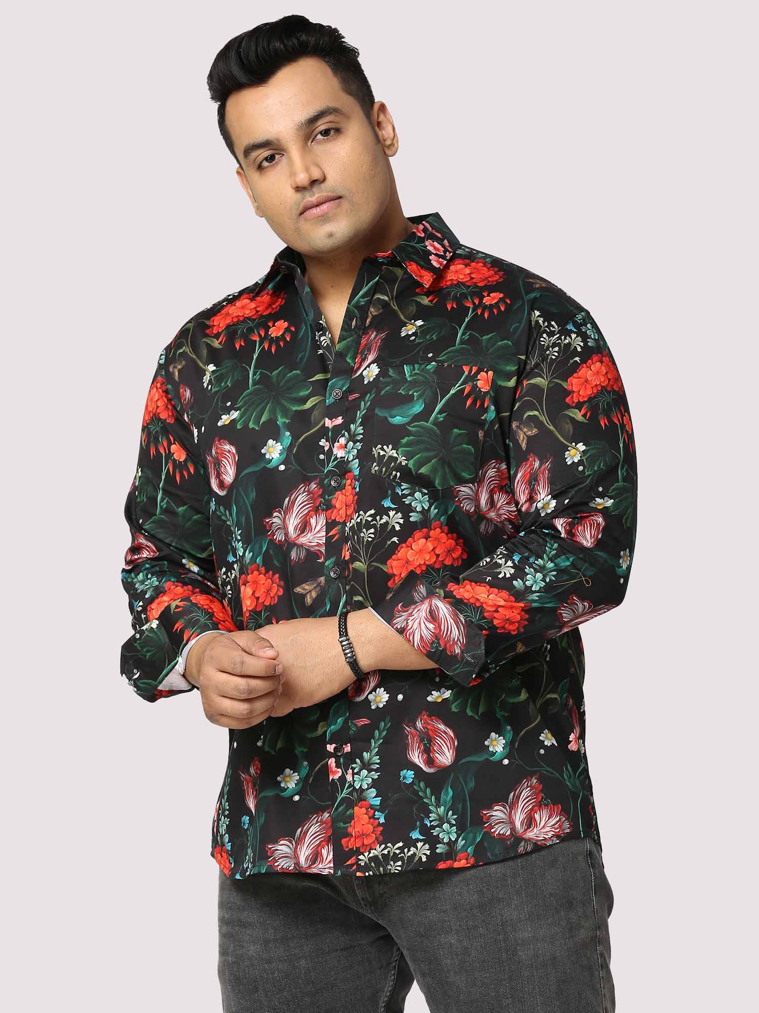 Wild Digital Printed Full Sleeve Men's Plus Size - Guniaa Fashions