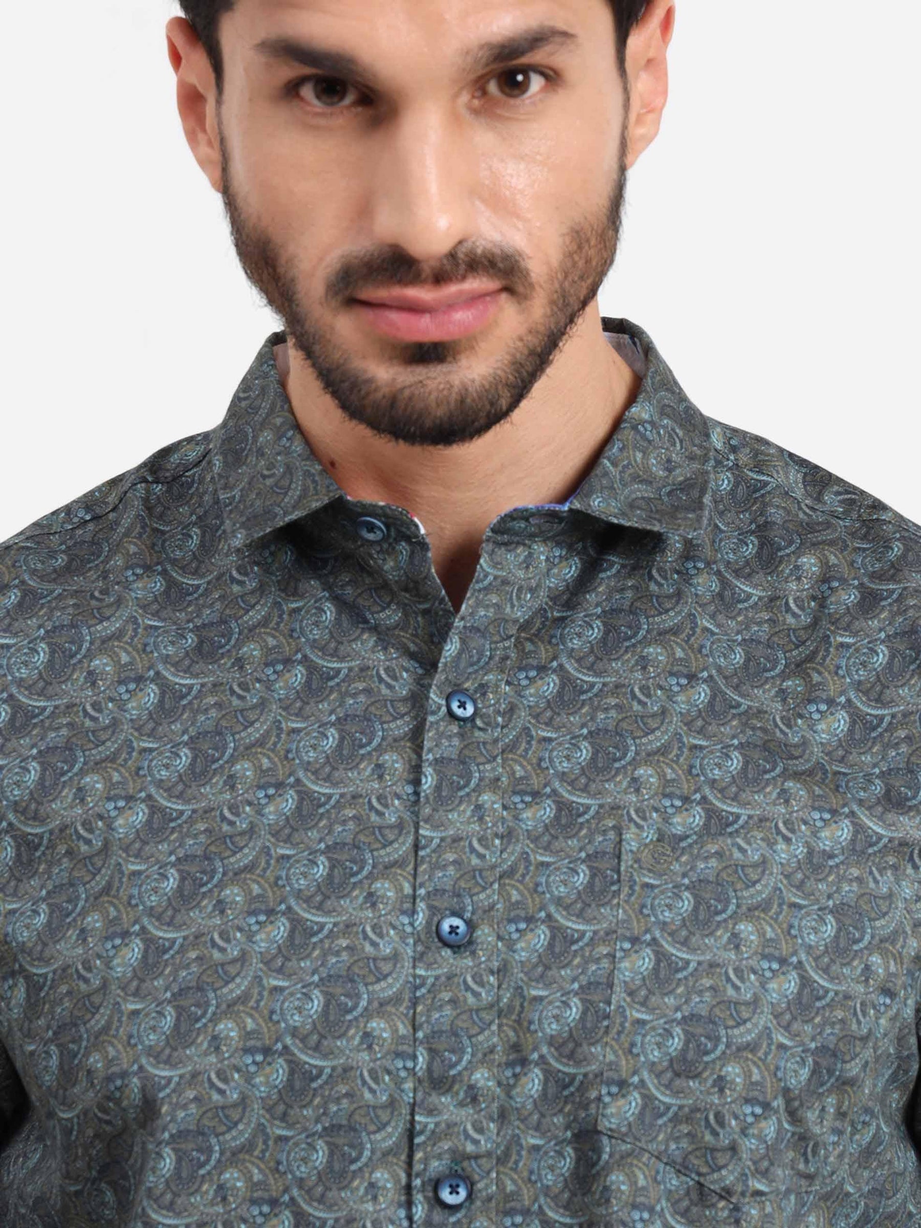 Wonder Hue Printed Full Sleeve Shirt - Guniaa Fashions