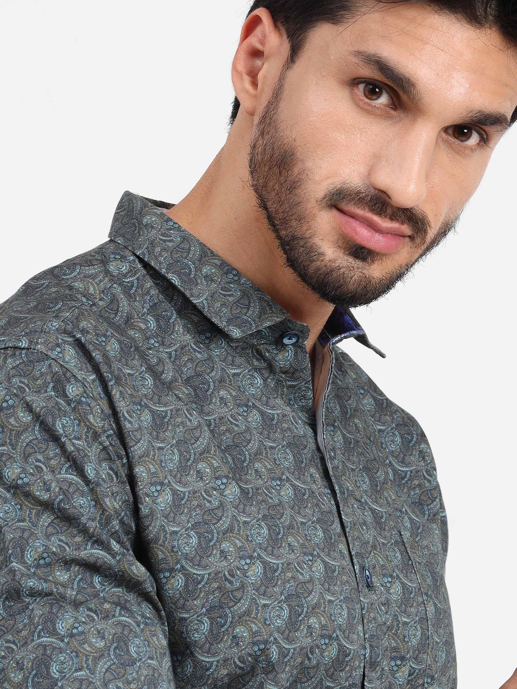 Wonder Hue Printed Full Sleeve Shirt - Guniaa Fashions