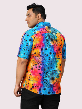 Wonderland Digital Printed Half Sleeve Men's Plus Size Shirt - Guniaa Fashions