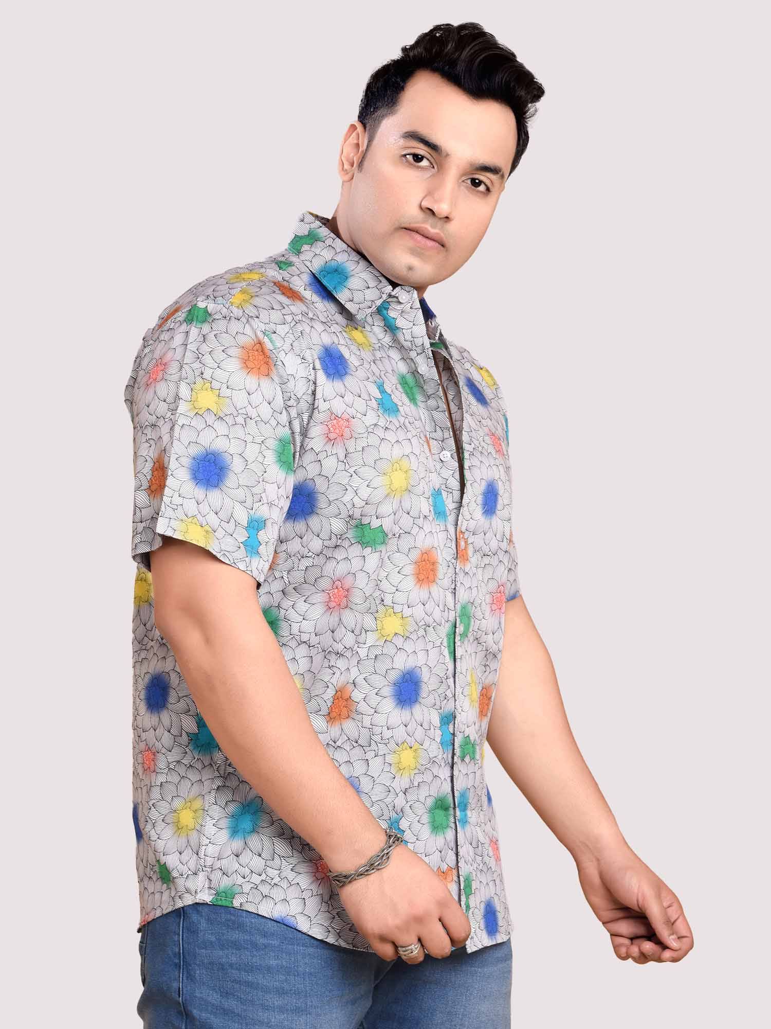 X Eric Haze graphic Digital Printed Shirt Men's Plus Size - Guniaa Fashions