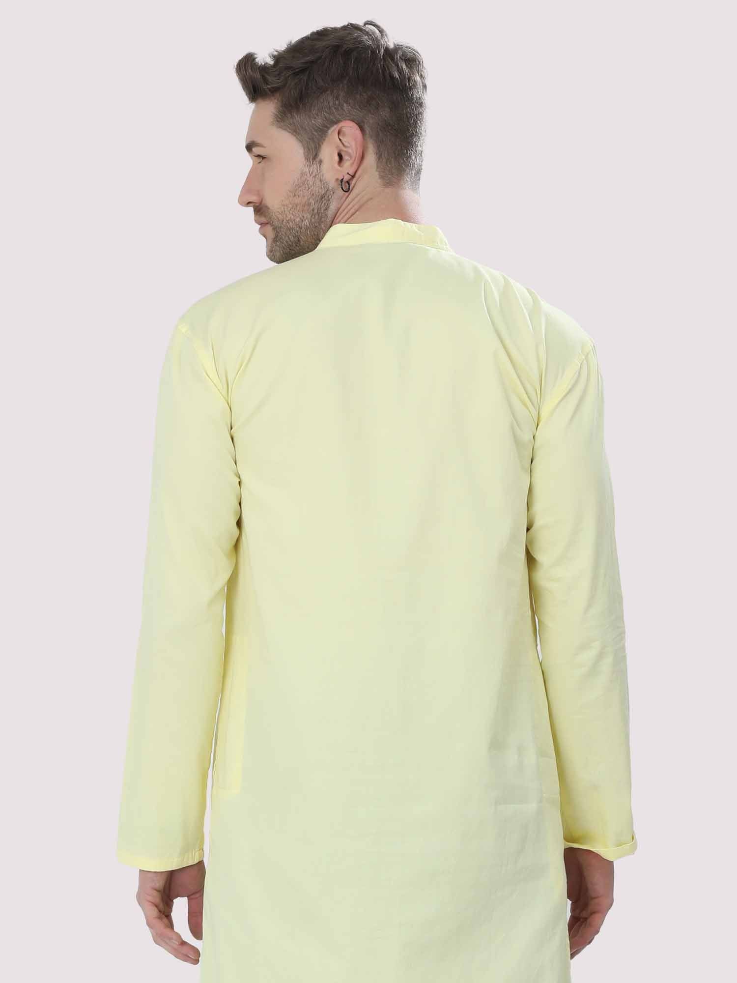 Yellow Solid Kurta - Guniaa Fashions