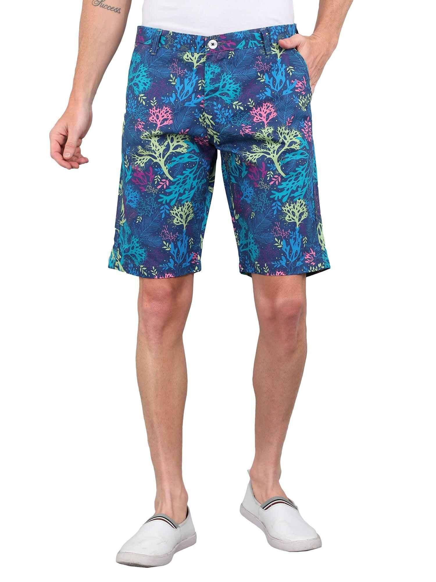 Blue Forest Digital Printed Cotton Men's Shorts - Guniaa Fashions