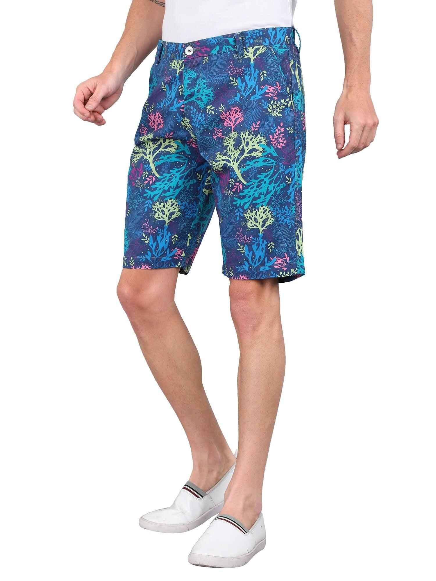 Blue Forest Digital Printed Cotton Men's Shorts - Guniaa Fashions