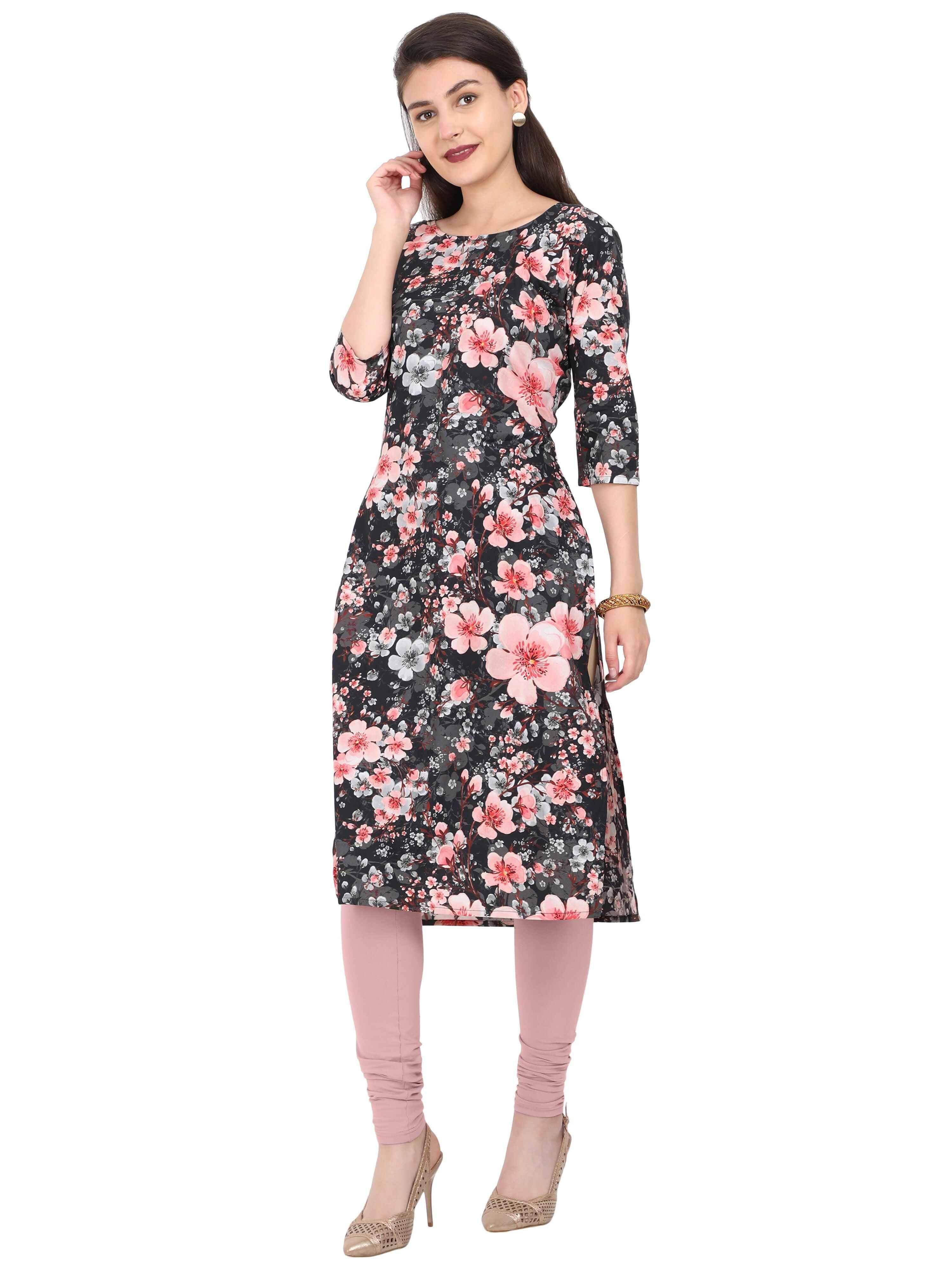 Digital Printed Multi-Colour Style Kurti - Guniaa Fashions