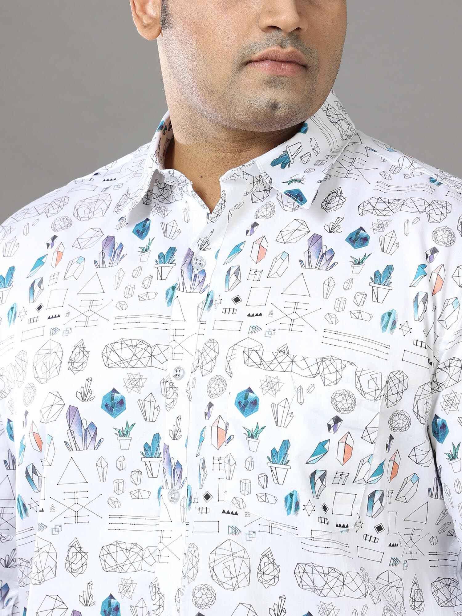 Doodle Men's Printed Casual Shirt Men's Plus Size - Guniaa Fashions