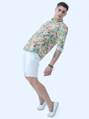 Flower Play Digital Printed Full Shirt - Guniaa Fashions