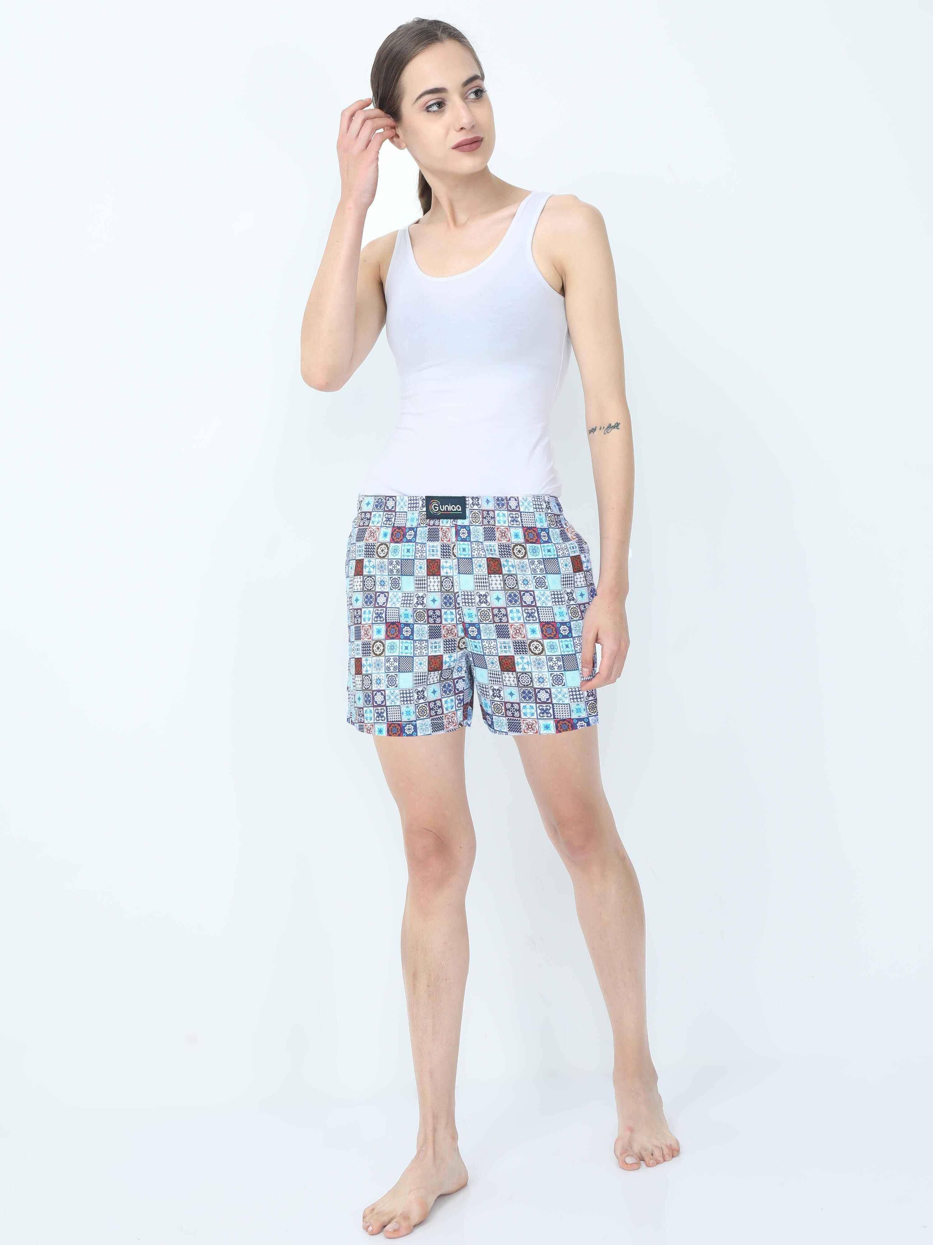 Fusion Blocks Digital Printed Boxer - Guniaa Fashions