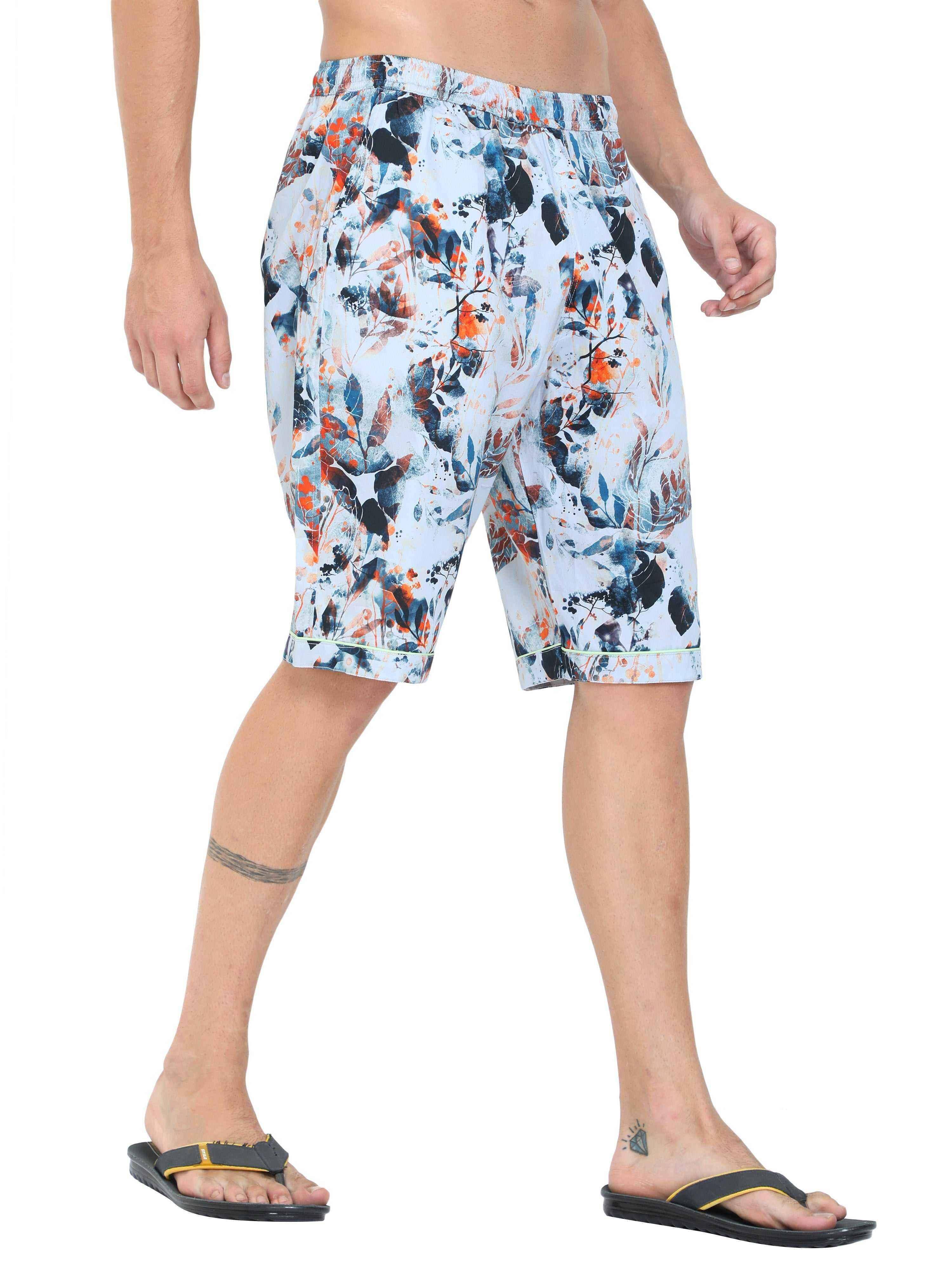 Guniaa Men's James Printed Night Wear Shorts - Guniaa Fashions