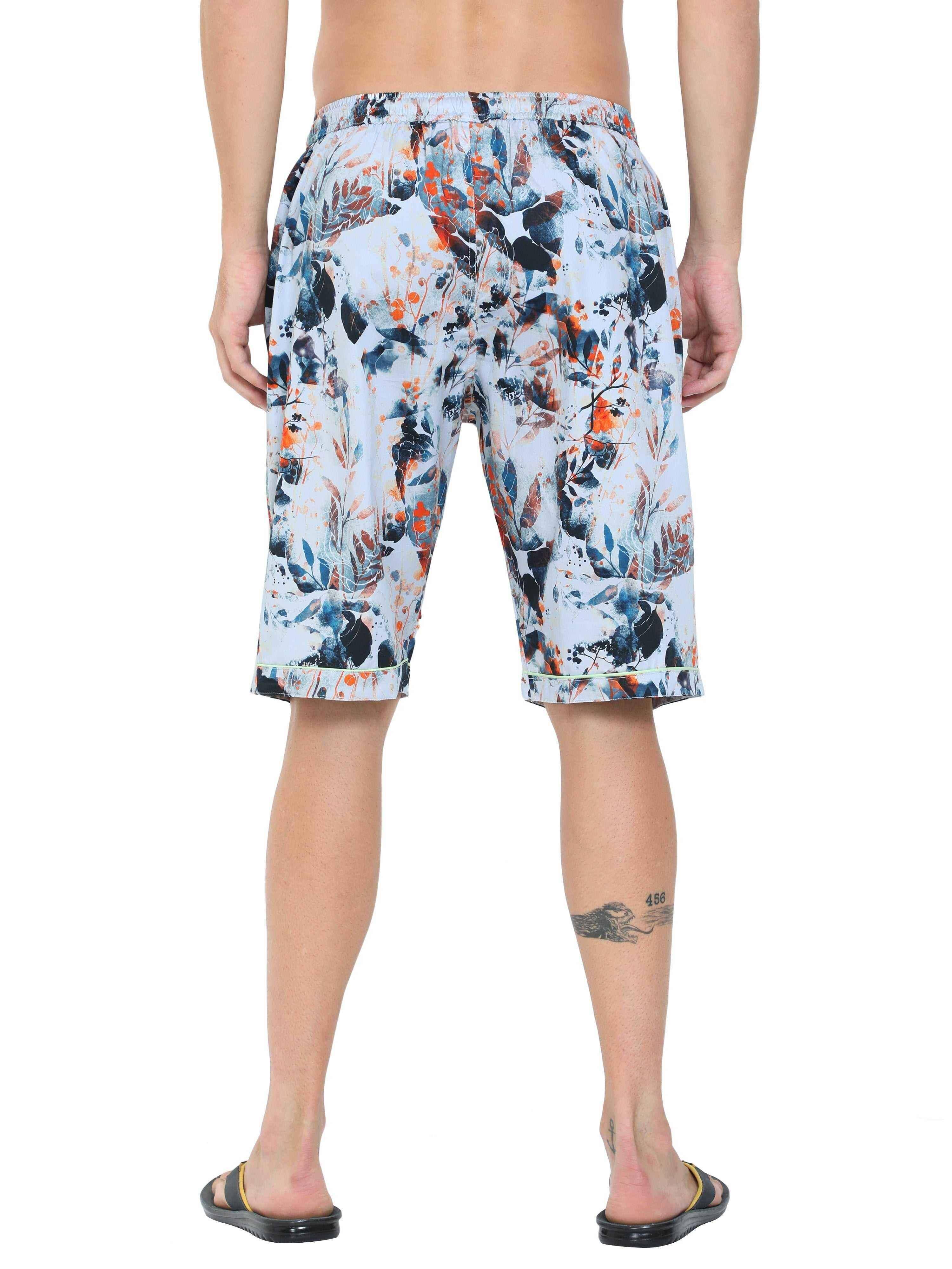 Guniaa Men's James Printed Night Wear Shorts - Guniaa Fashions