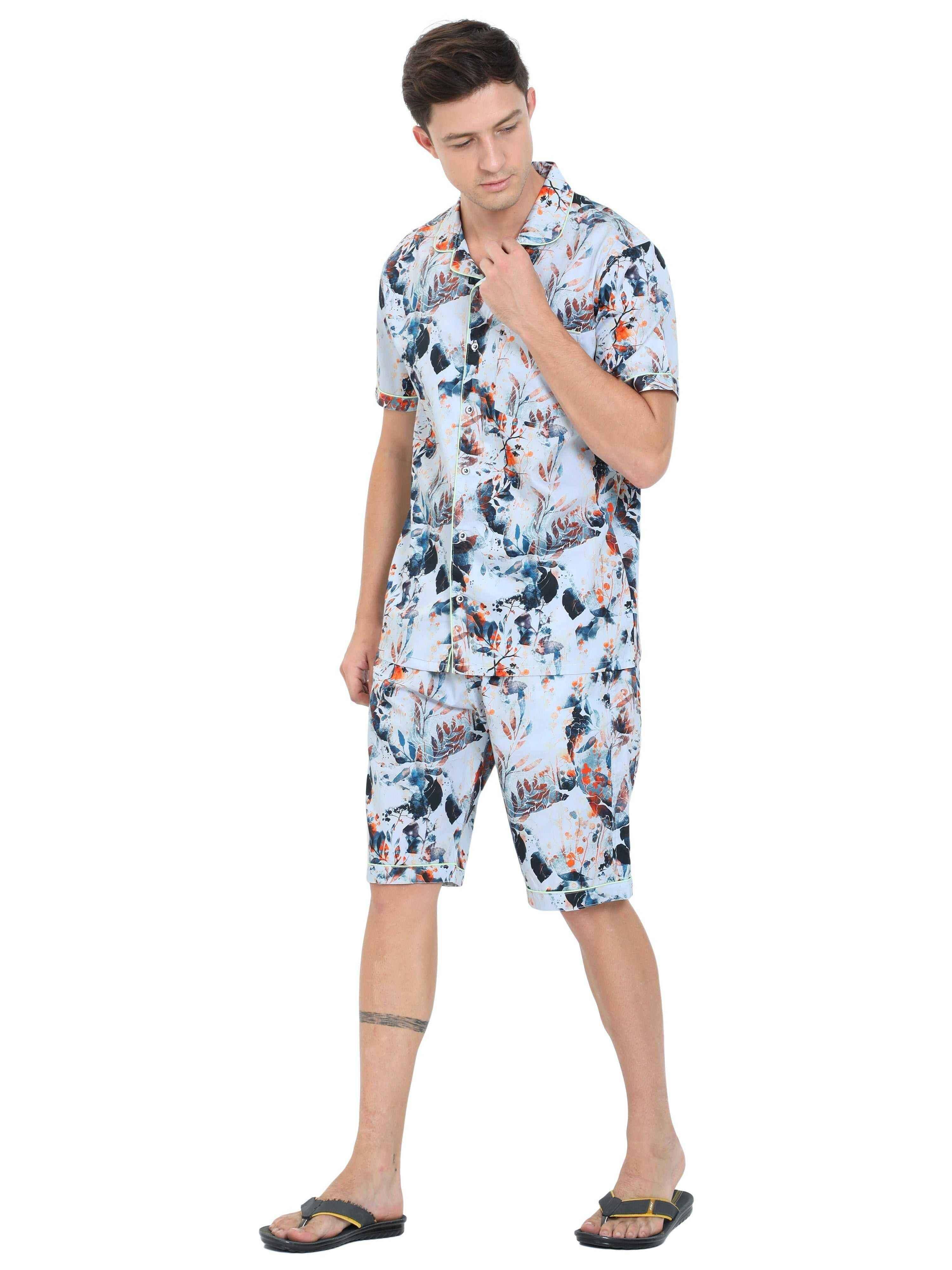 Guniaa Men's James Printed Night Wear Shorts - Guniaa Fashions