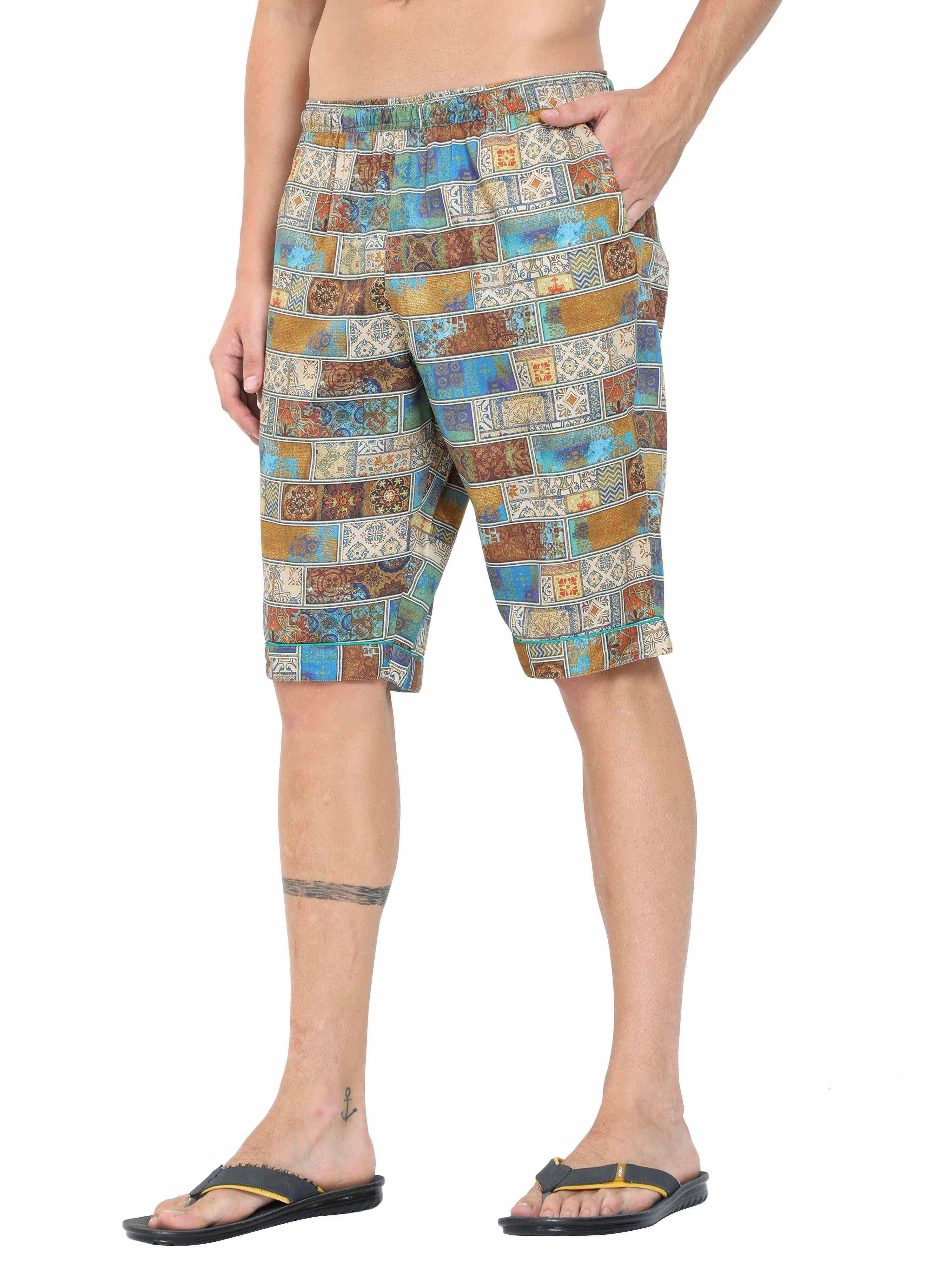 Guniaa Men's King Printed Night Wear Shorts - Guniaa Fashions