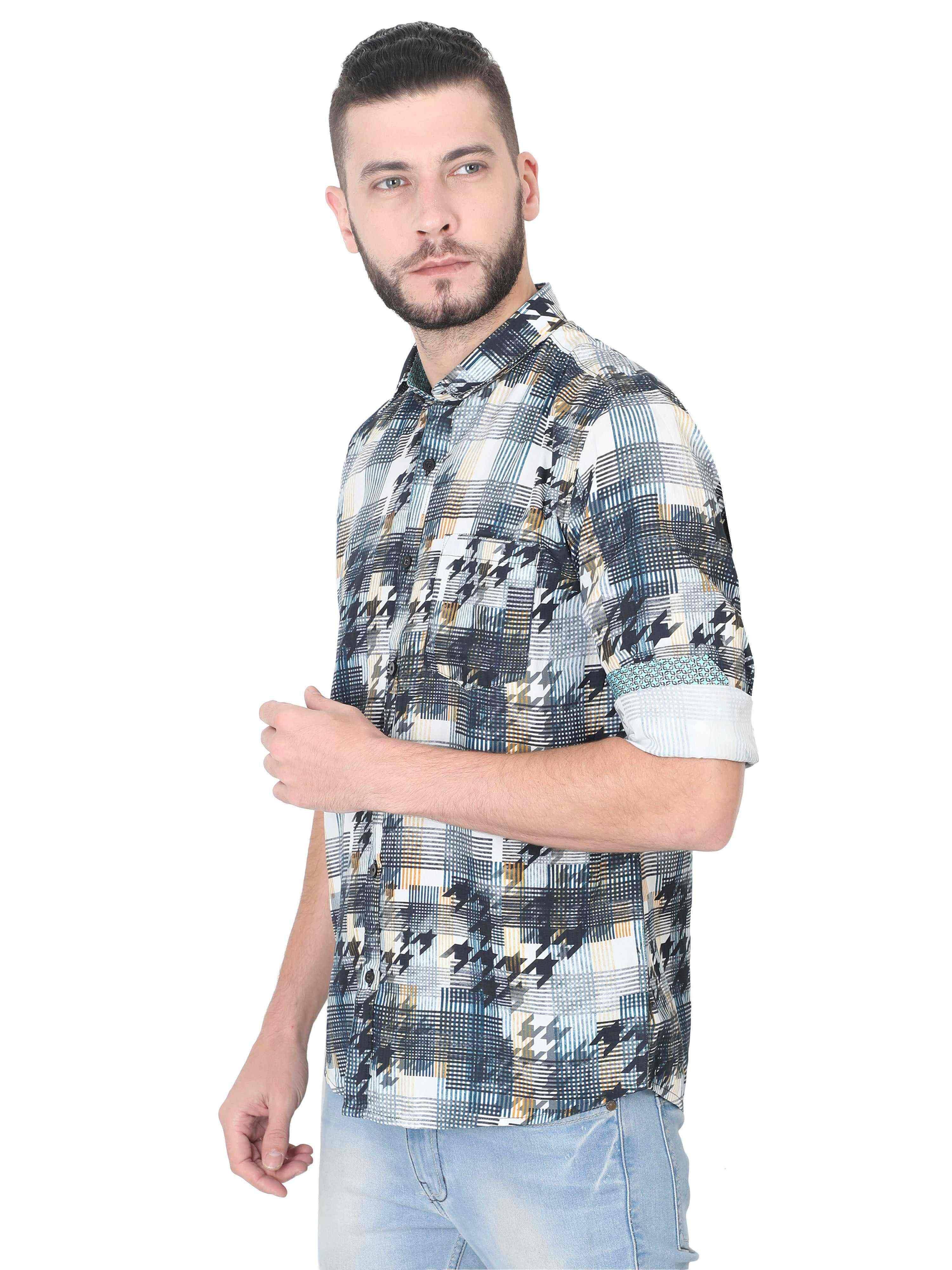 Herring Men's Printed Casual Shirt - Guniaa Fashions