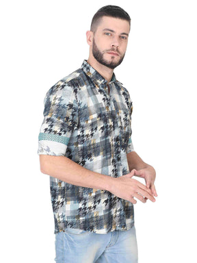Herring Men's Printed Casual Shirt - Guniaa Fashions