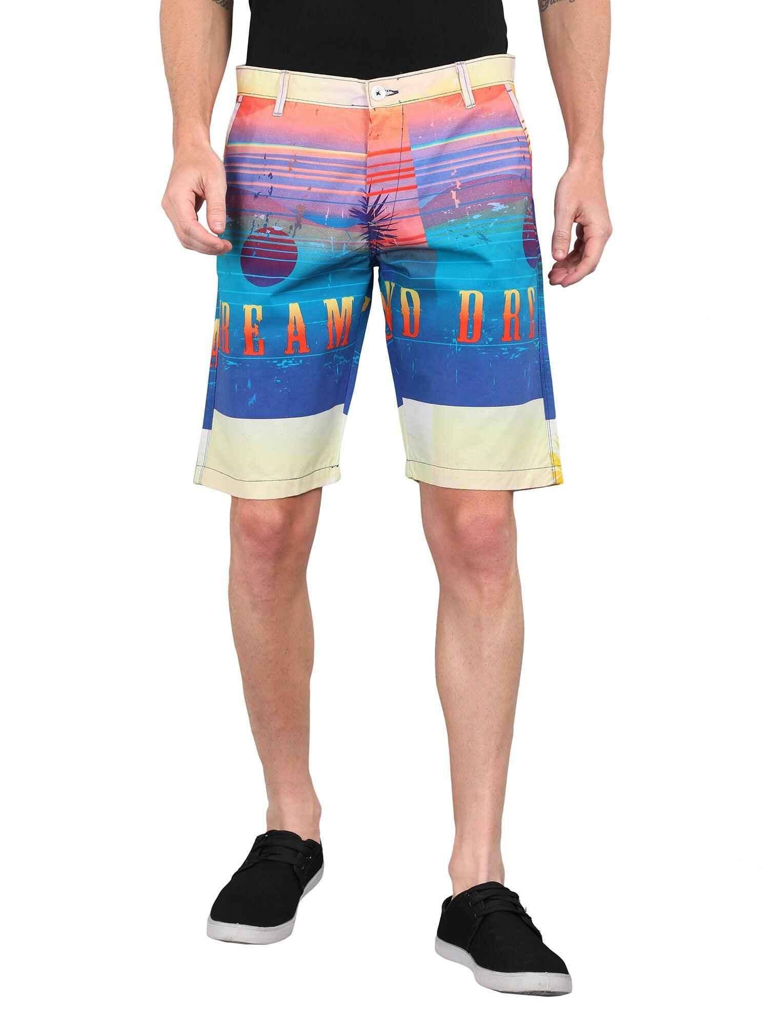 Horizon Digital Printed Giza Cotton Men's Shorts - Guniaa Fashions