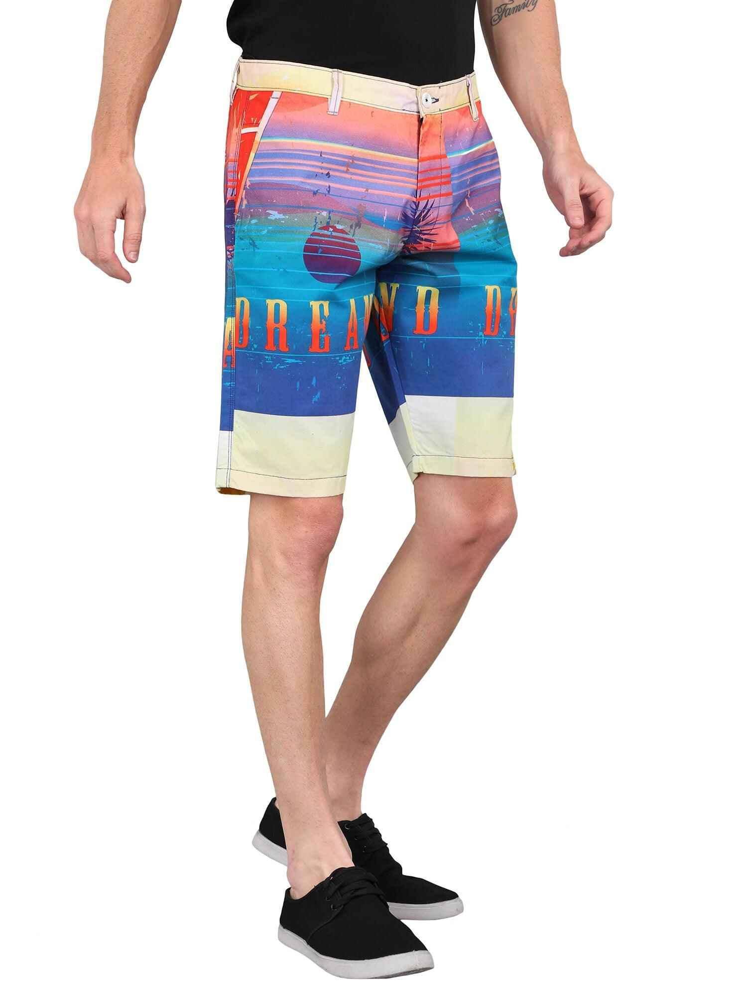 Horizon Digital Printed Giza Cotton Men's Shorts - Guniaa Fashions