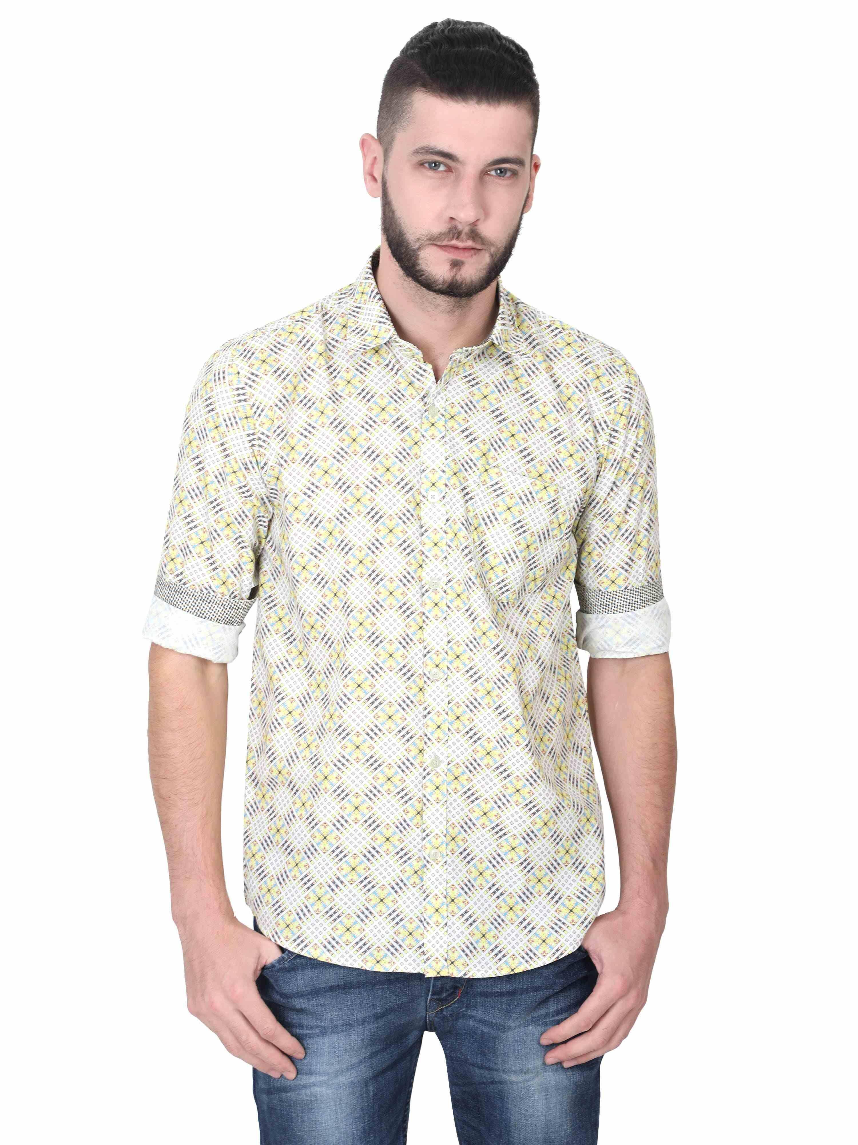 Jacob Men's Printed Casual Shirt - Guniaa Fashions