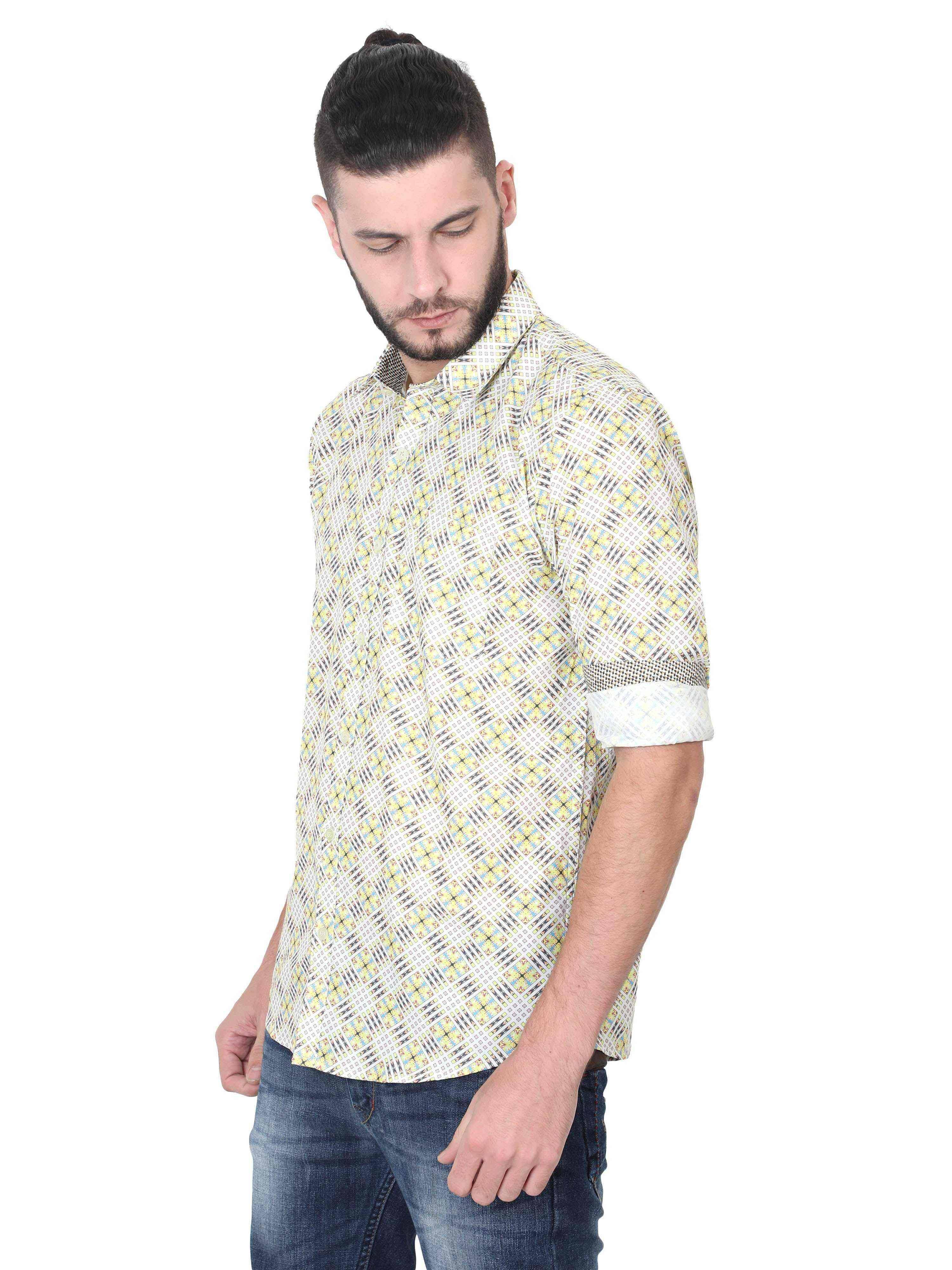 Jacob Men's Printed Casual Shirt - Guniaa Fashions