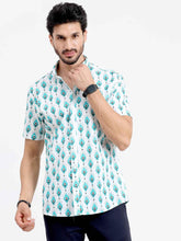 Jersey Ikkat Cotton Half Sleeve Shirt - Guniaa Fashions