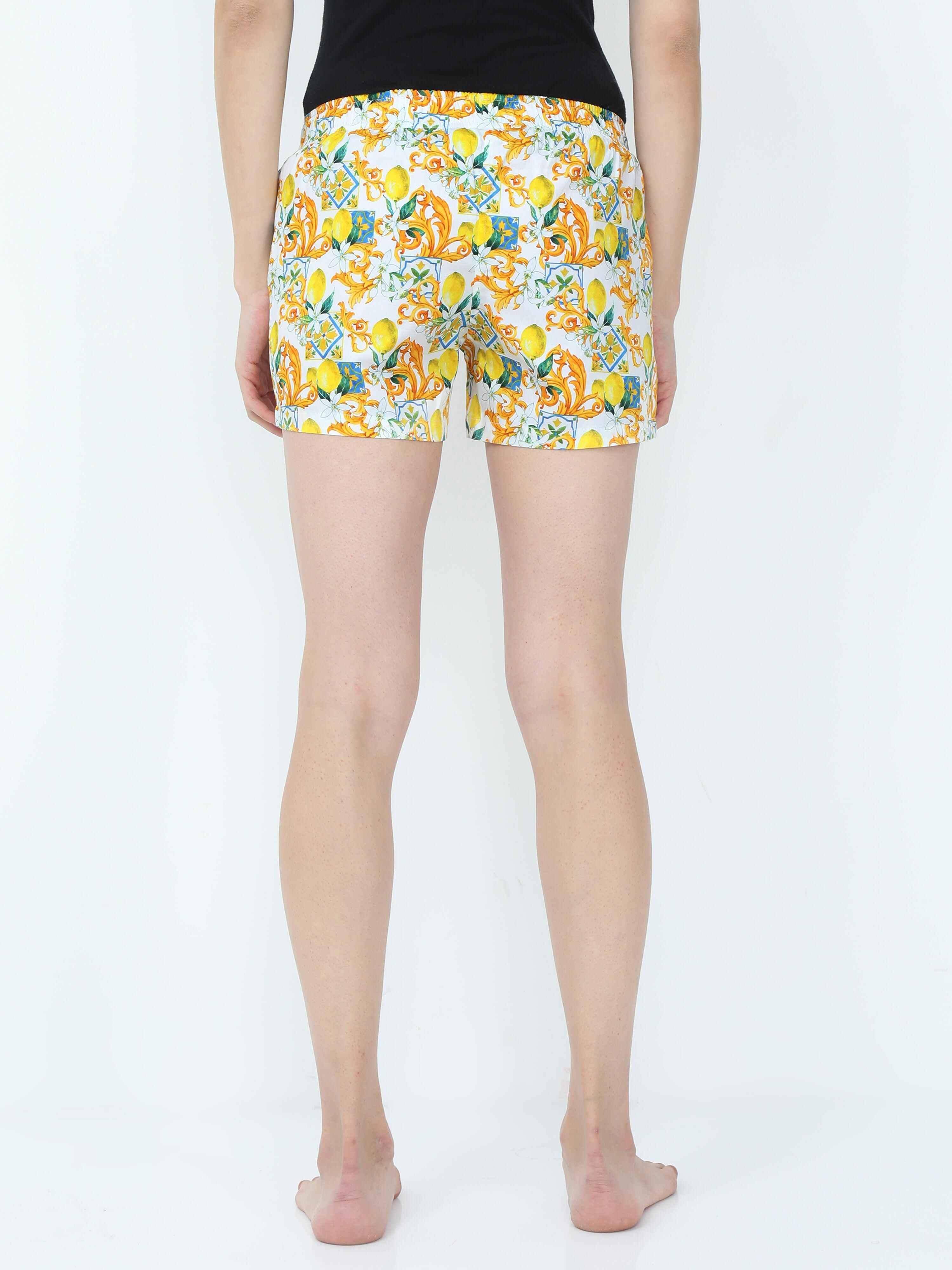 Lemon Cross Digital Printed Boxer - Guniaa Fashions