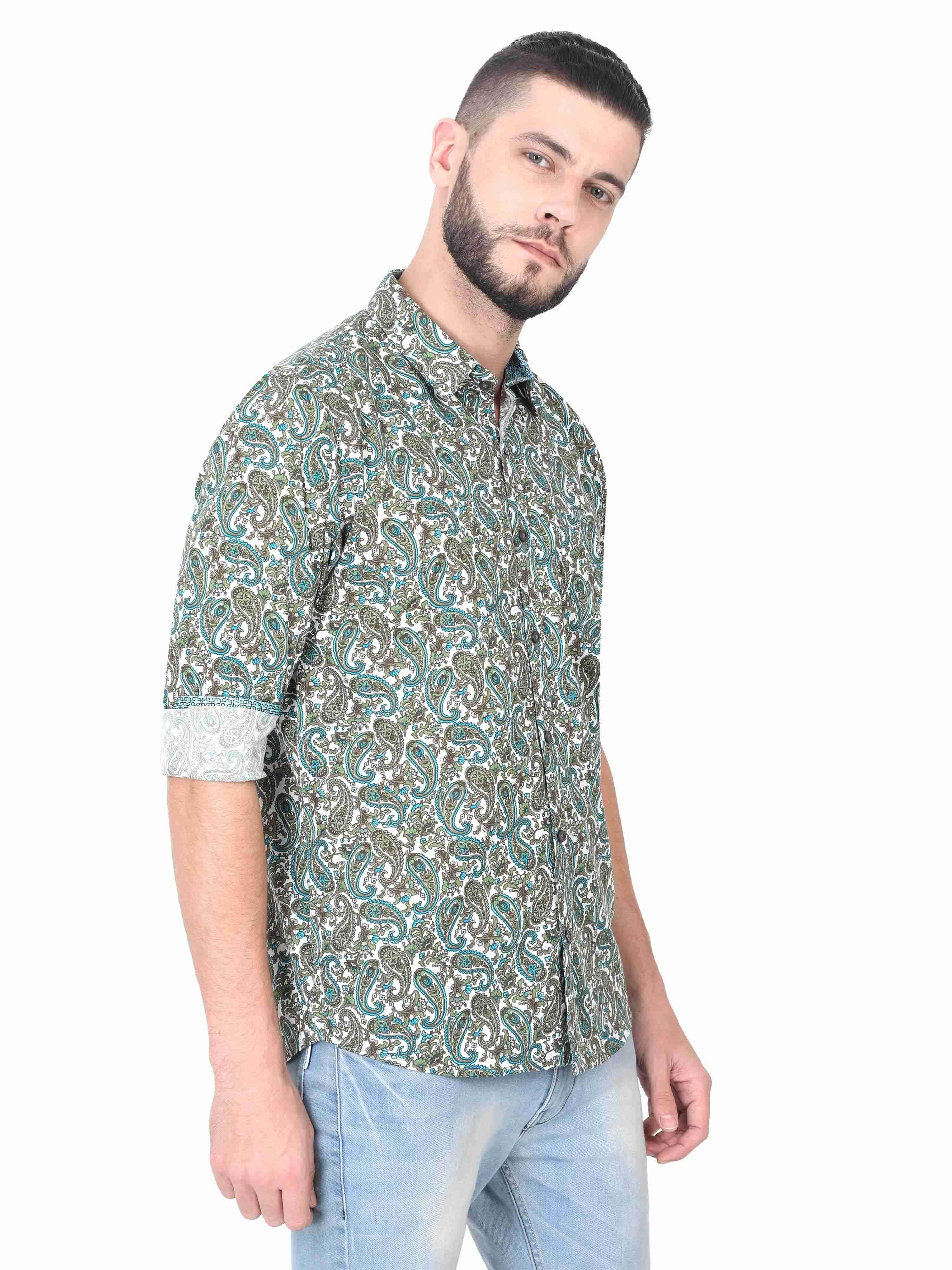 Mark Paisley All-over Men's Shirt - Guniaa Fashions