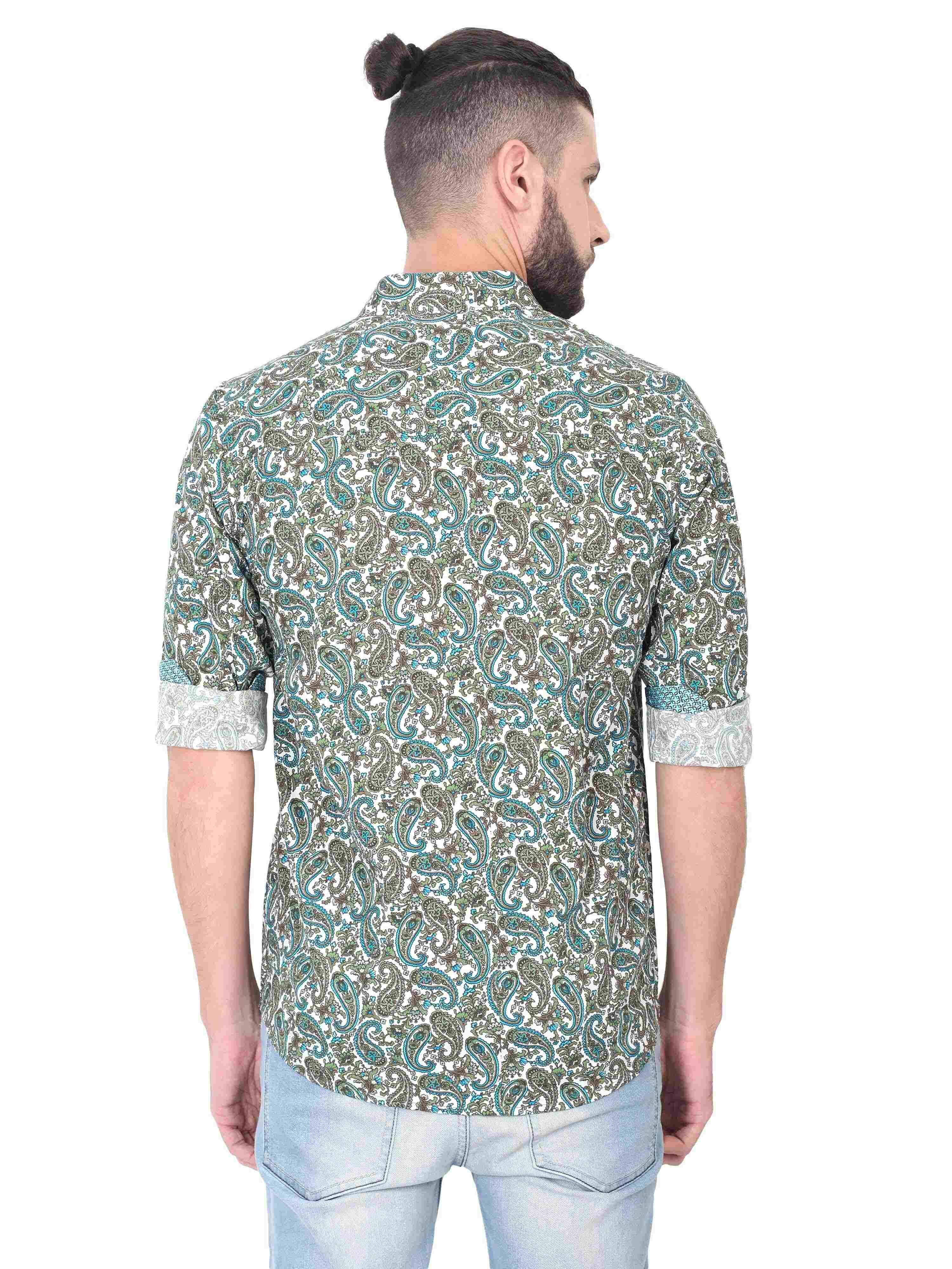 Mark Paisley All-over Men's Shirt - Guniaa Fashions