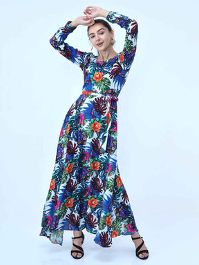 Multicoloured Floral Maxi - Guniaa Fashions