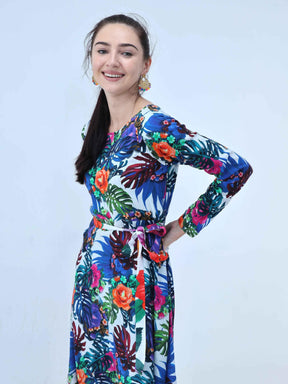 Multicoloured Floral Maxi - Guniaa Fashions