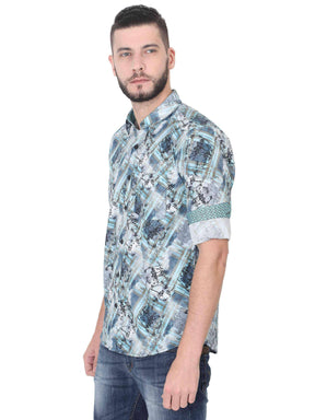 Nico Men's Printed Casual Shirt - Guniaa Fashions