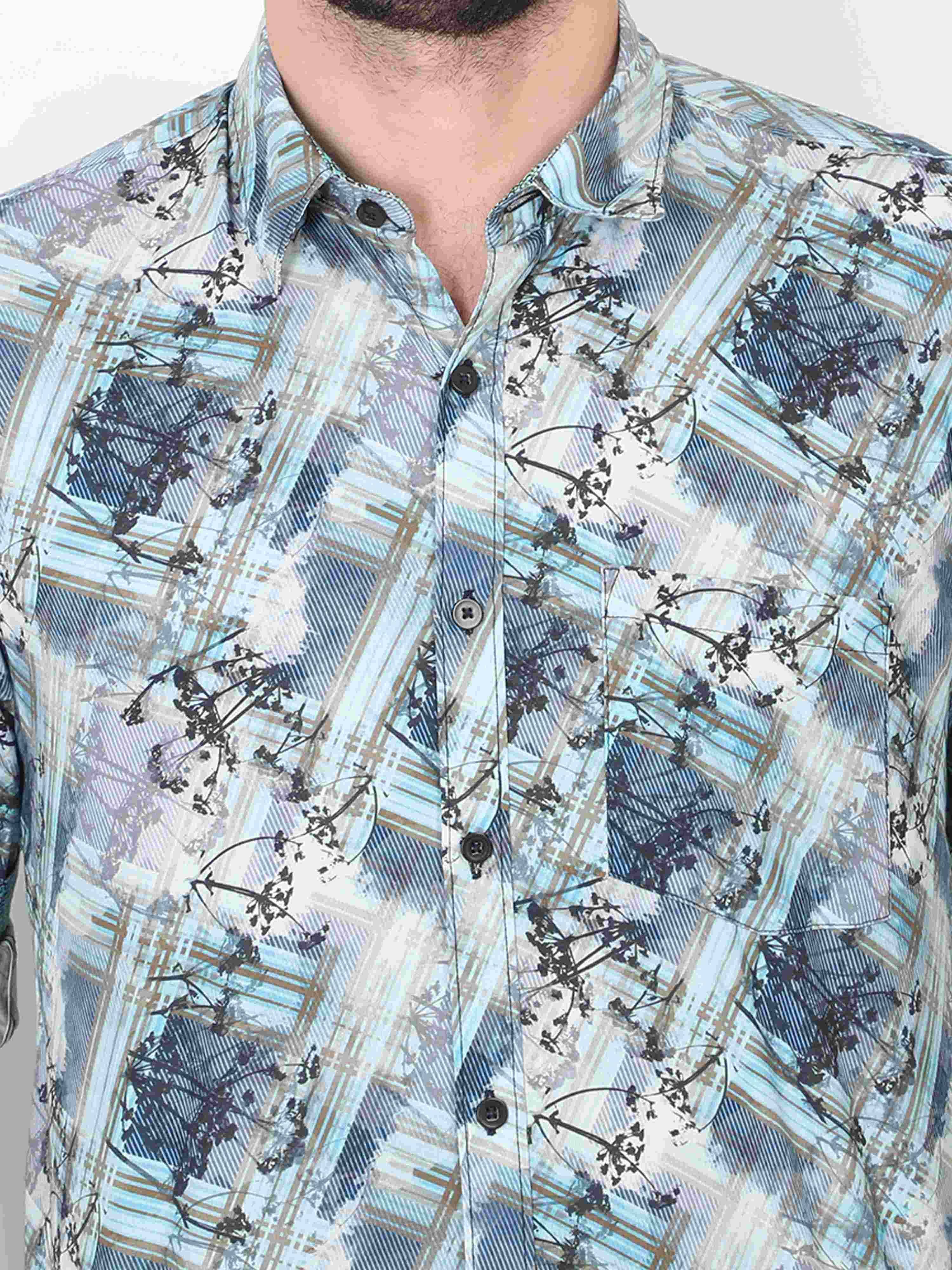 Nico Men's Printed Casual Shirt - Guniaa Fashions