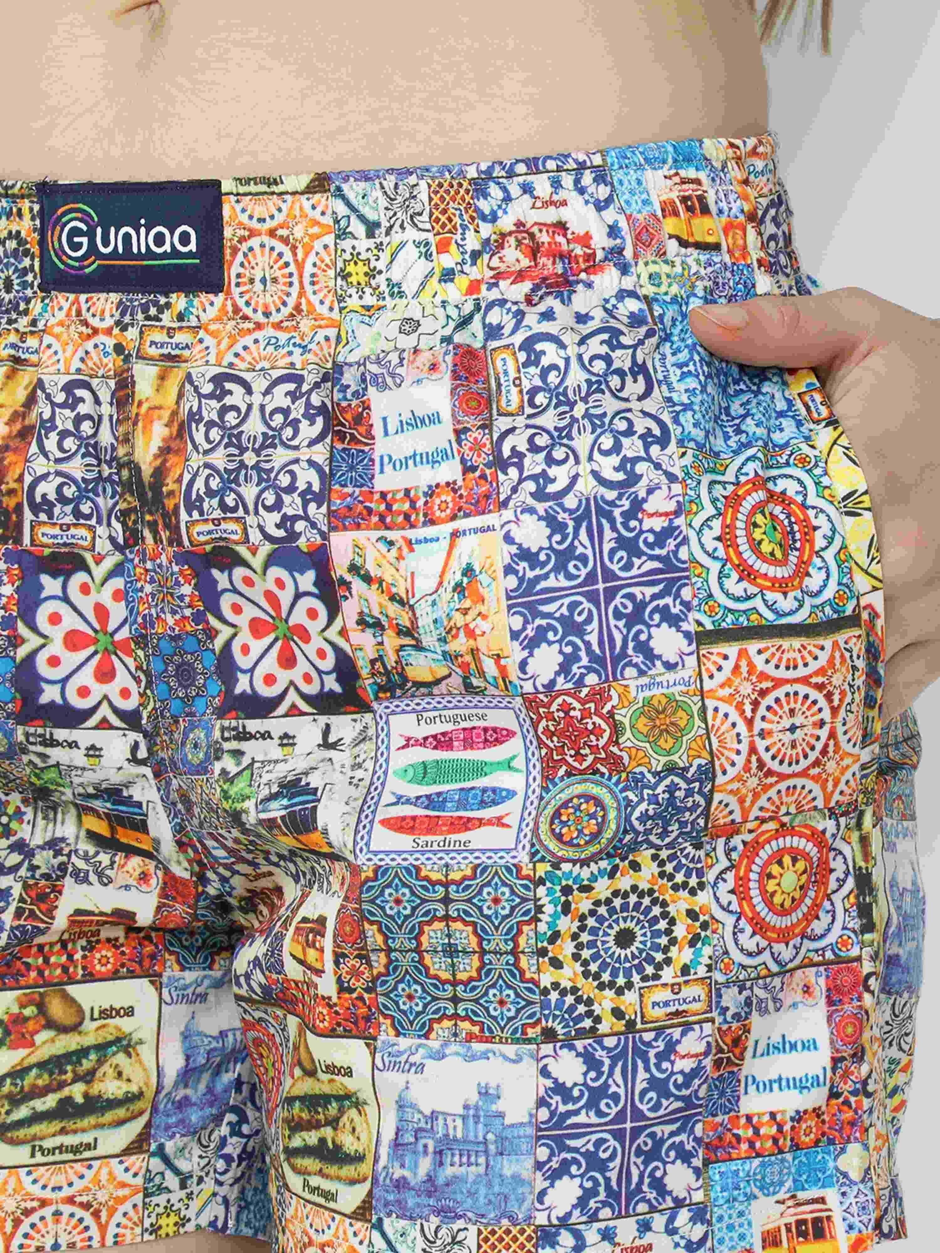 Portugal Theme Printed Boxer - Guniaa Fashions