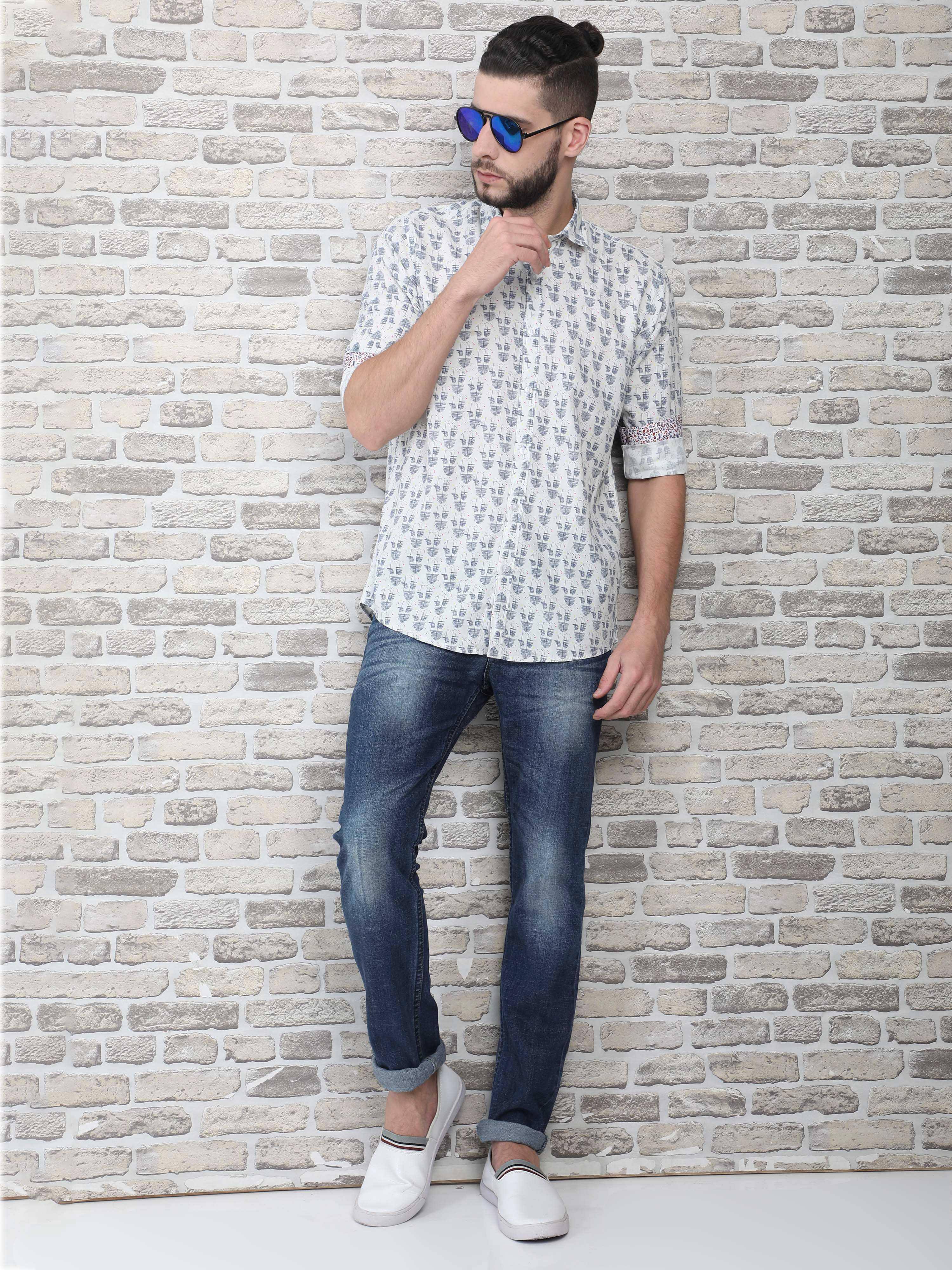 Rare Men's Printed Casual Shirt - Guniaa Fashions