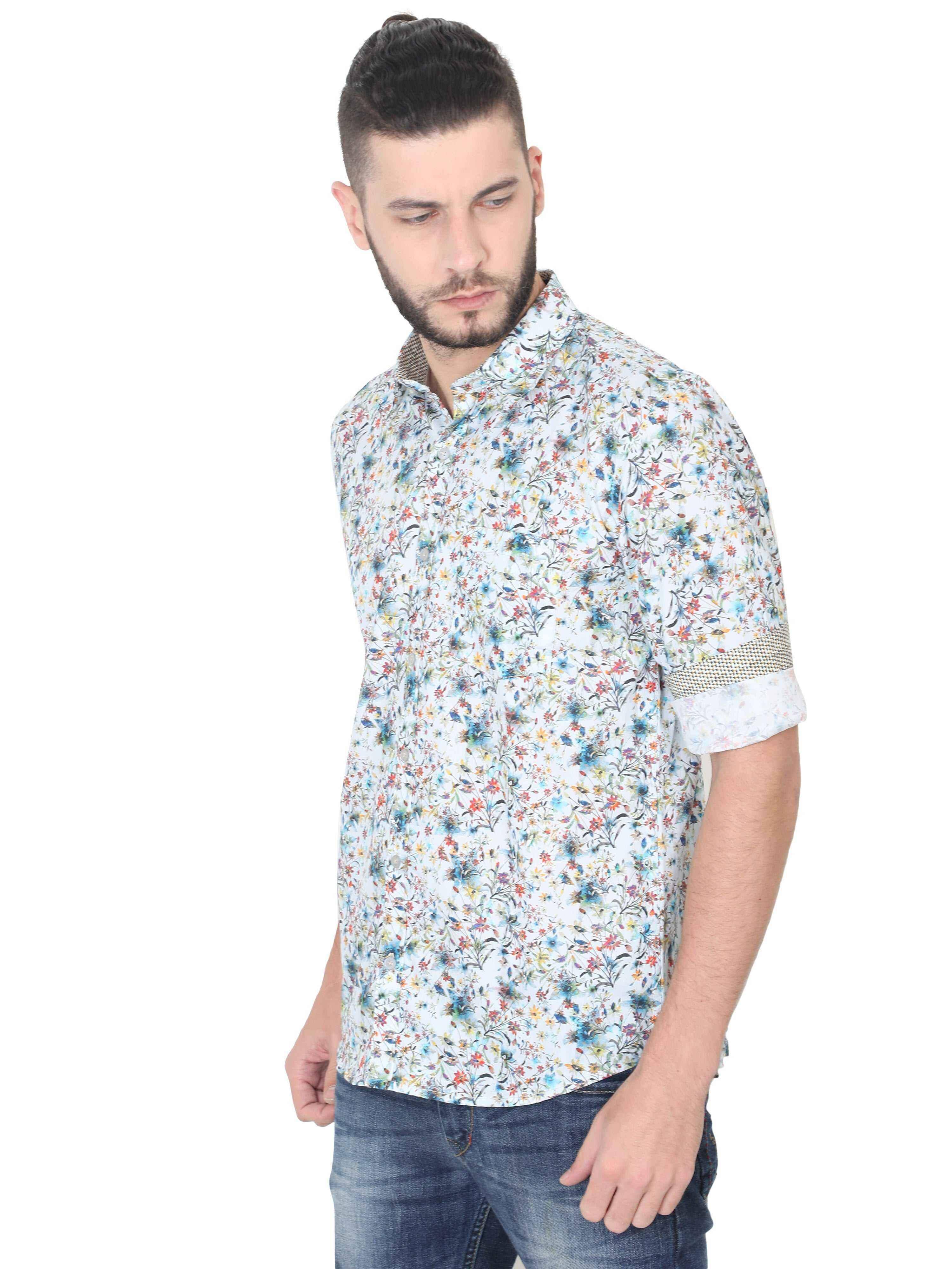 Reuben Men's Floral Casual Shirt - Guniaa Fashions